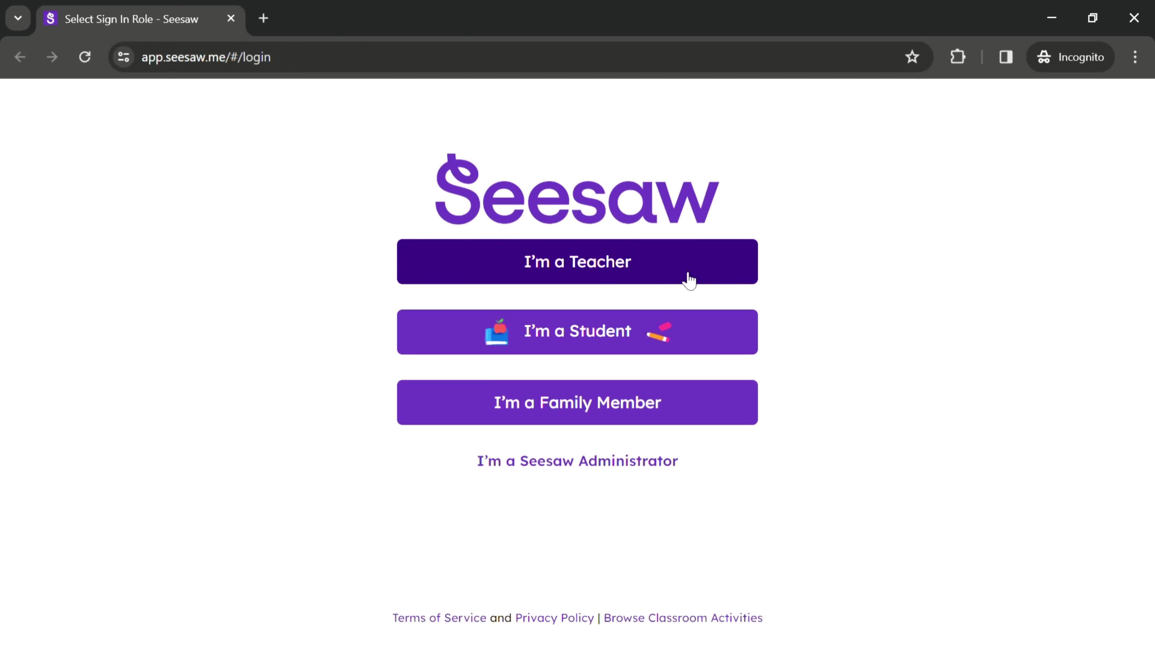 Logging in on Seesaw video thumbnail