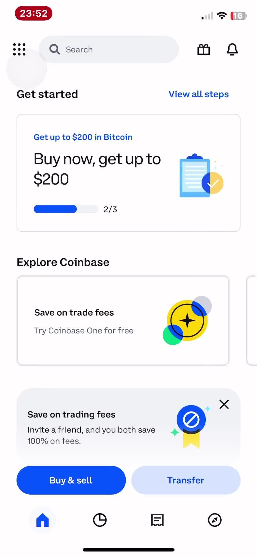 Logging in on Coinbase video thumbnail