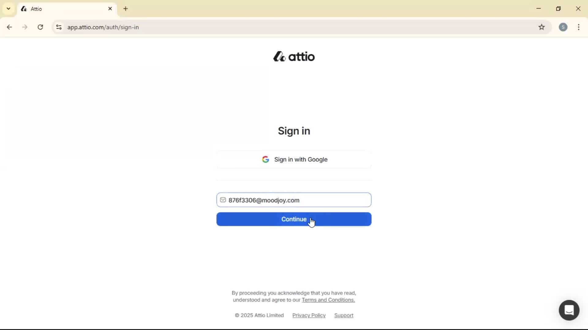 Logging in on Attio video thumbnail