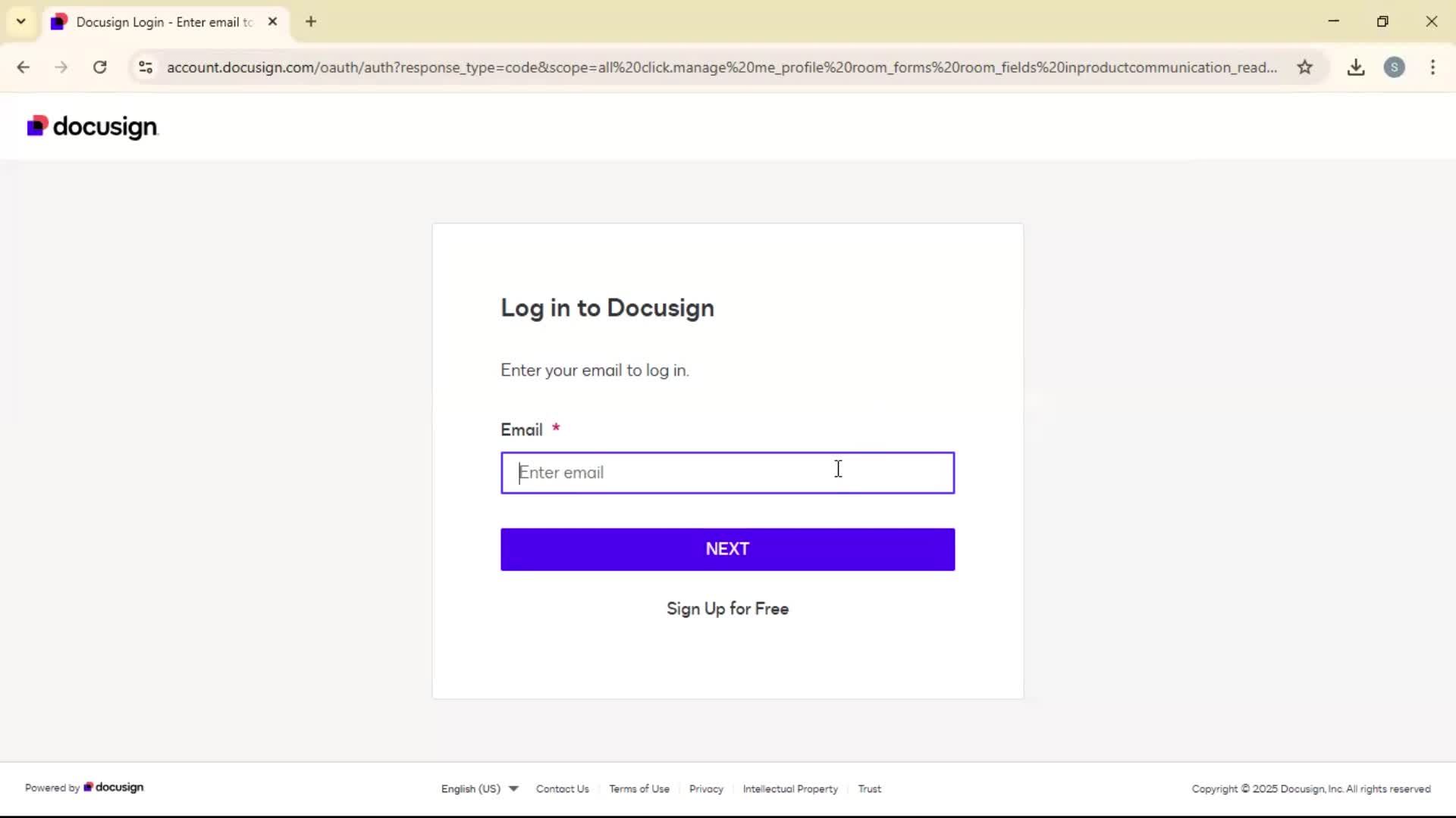 Logging in on Docusign video thumbnail