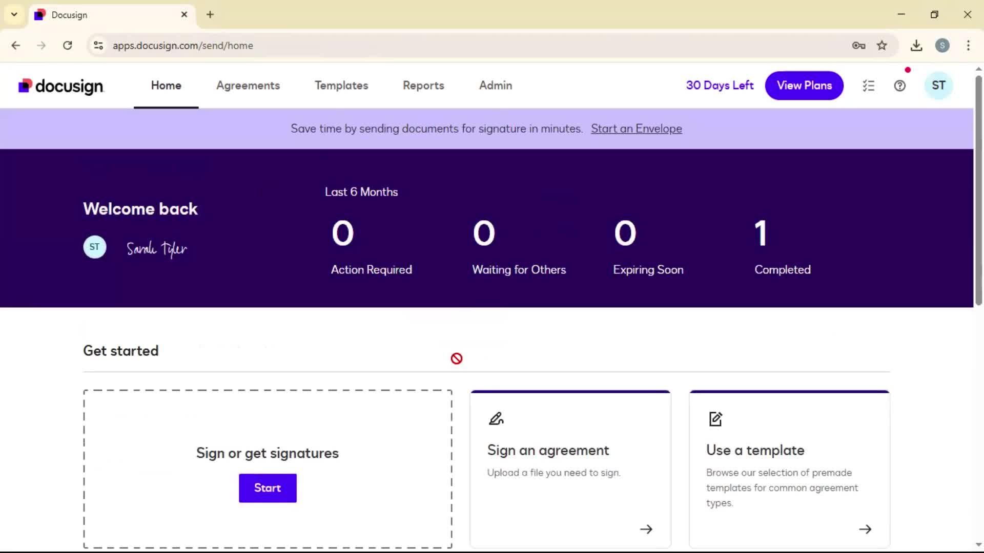 Logging in screenshot