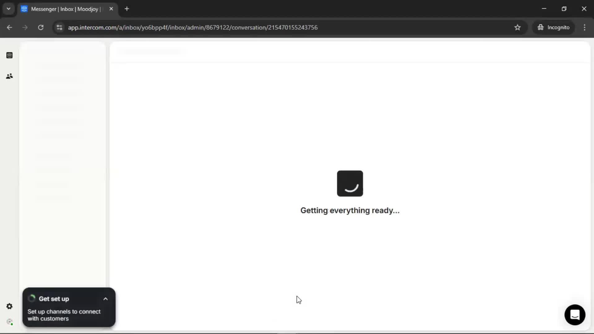 Logging in screenshot