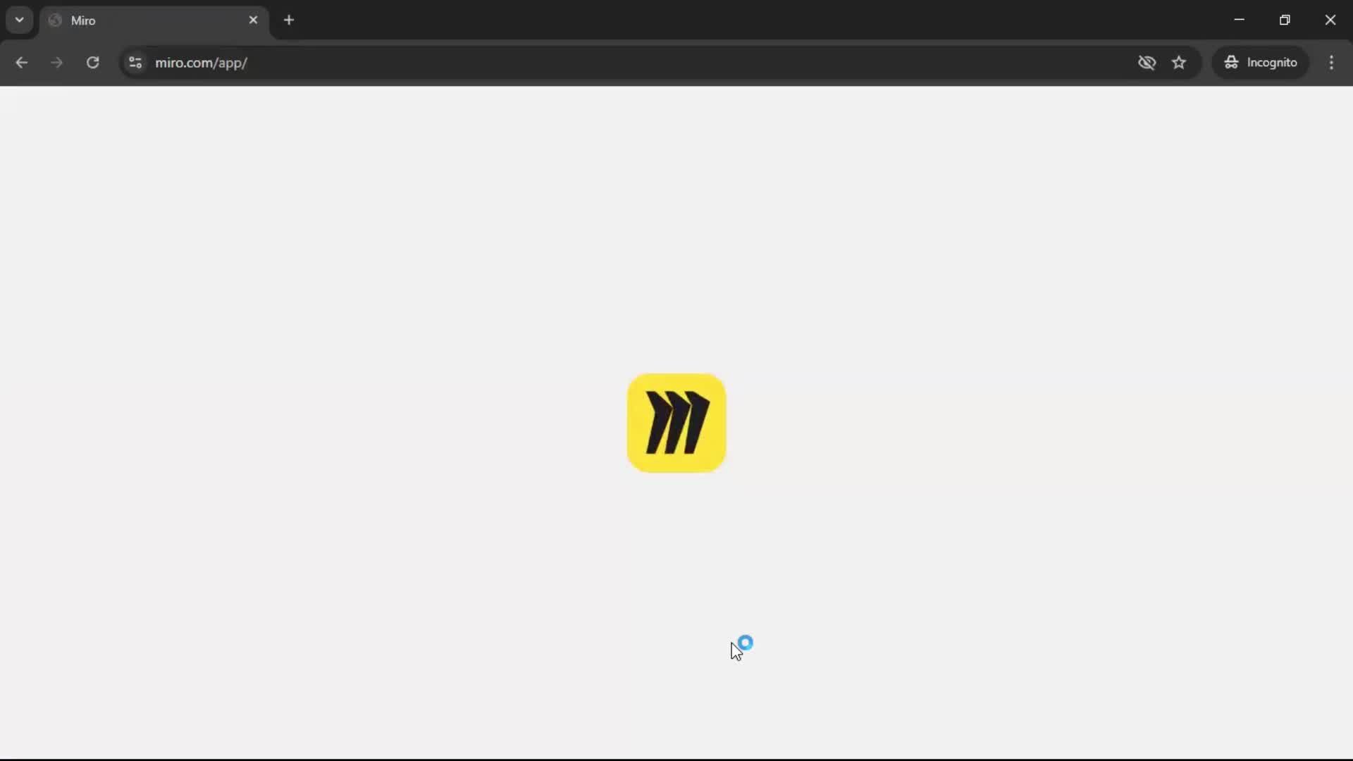 Logging in screenshot