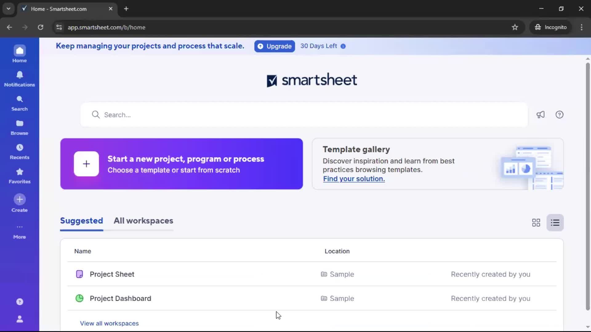 Logging in screenshot