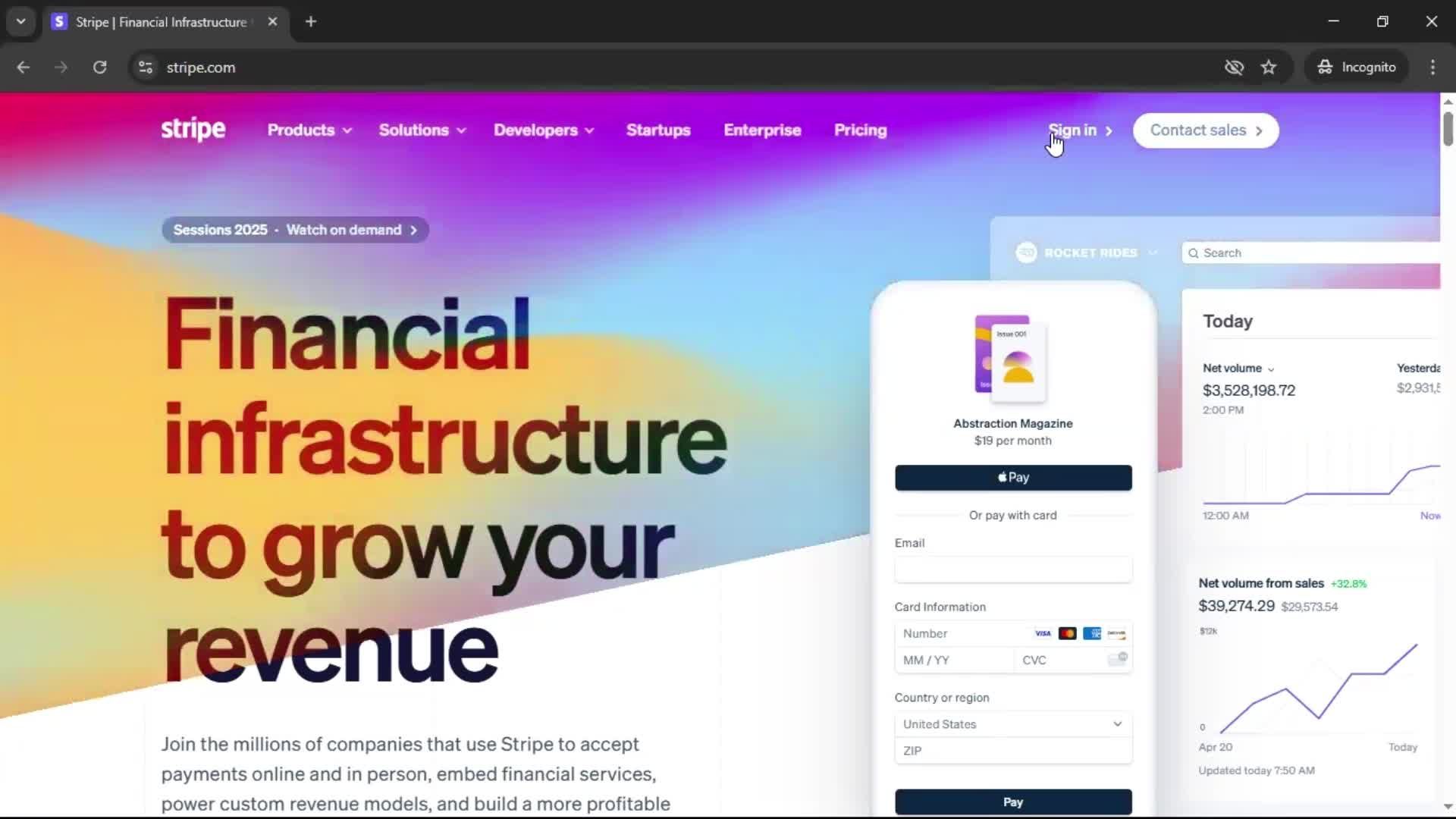 Logging in on Stripe video thumbnail