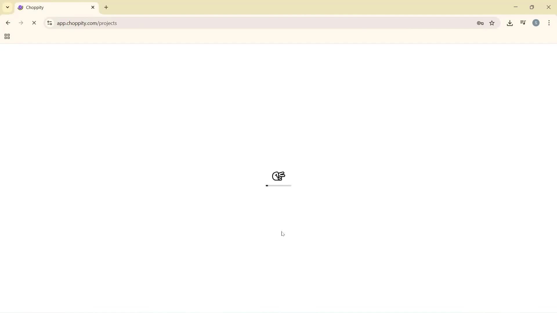 Logging in screenshot