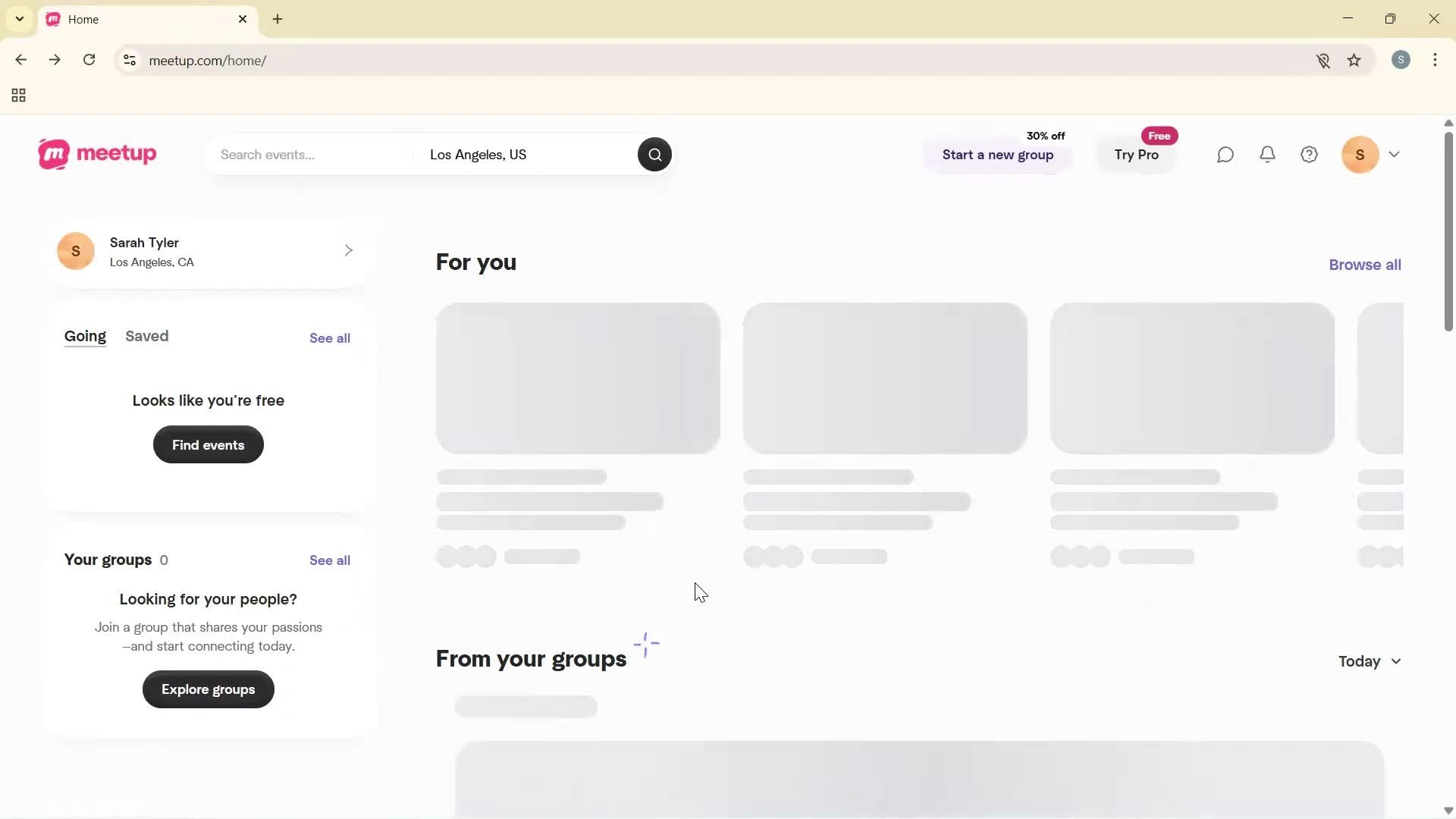 Logging in screenshot