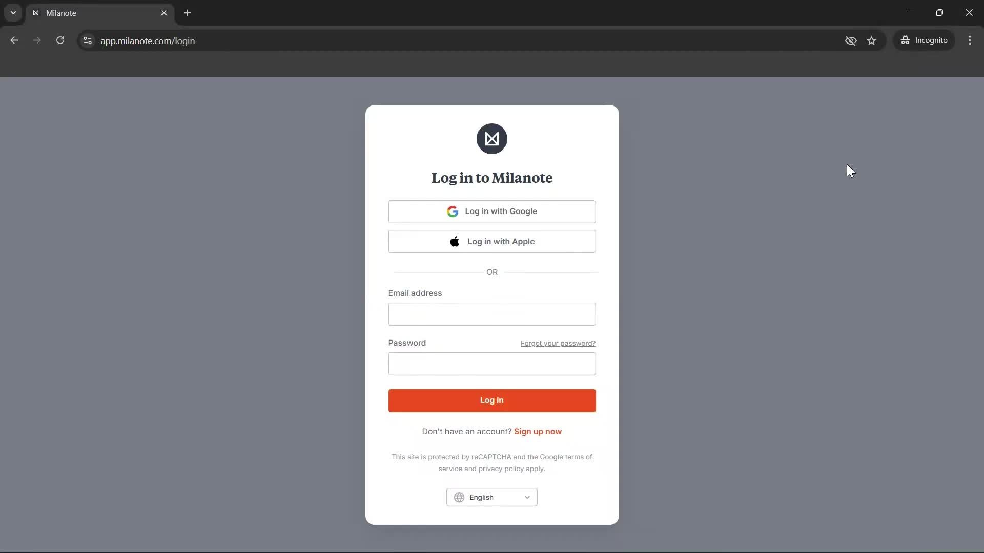 Logging out screenshot
