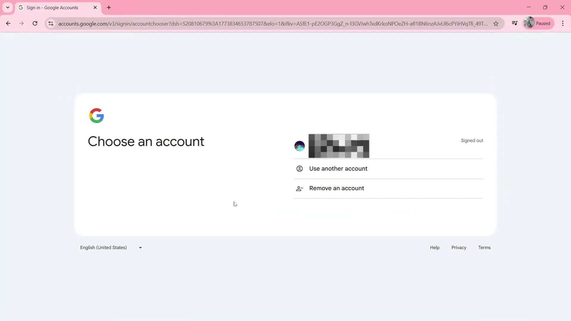 Logging out screenshot