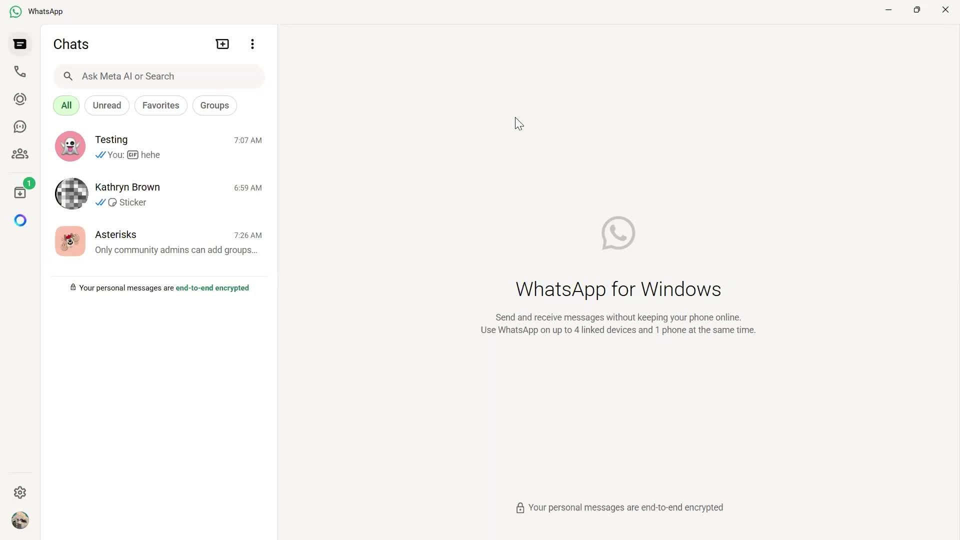 Logging out screenshot