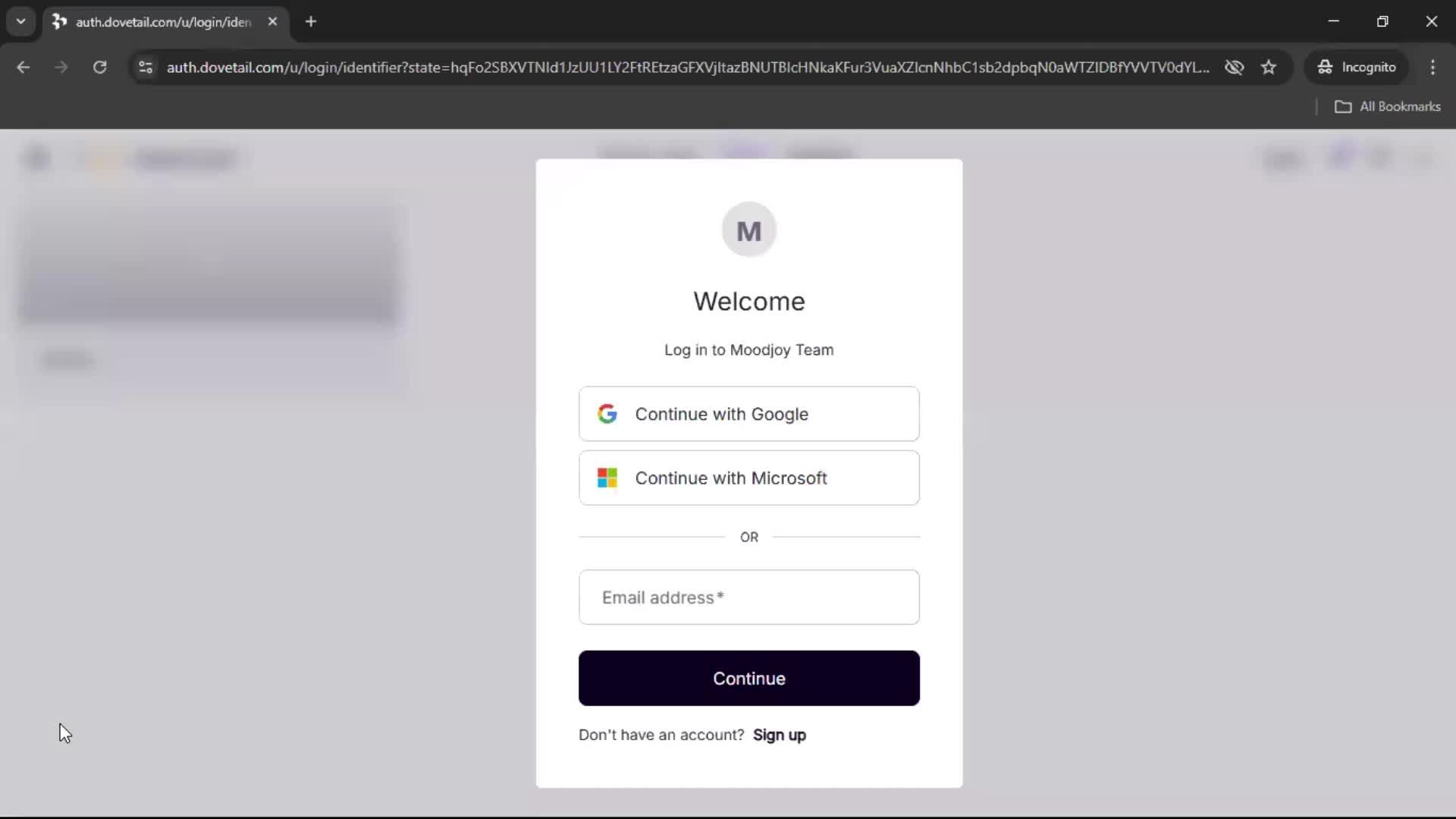 Logging out screenshot