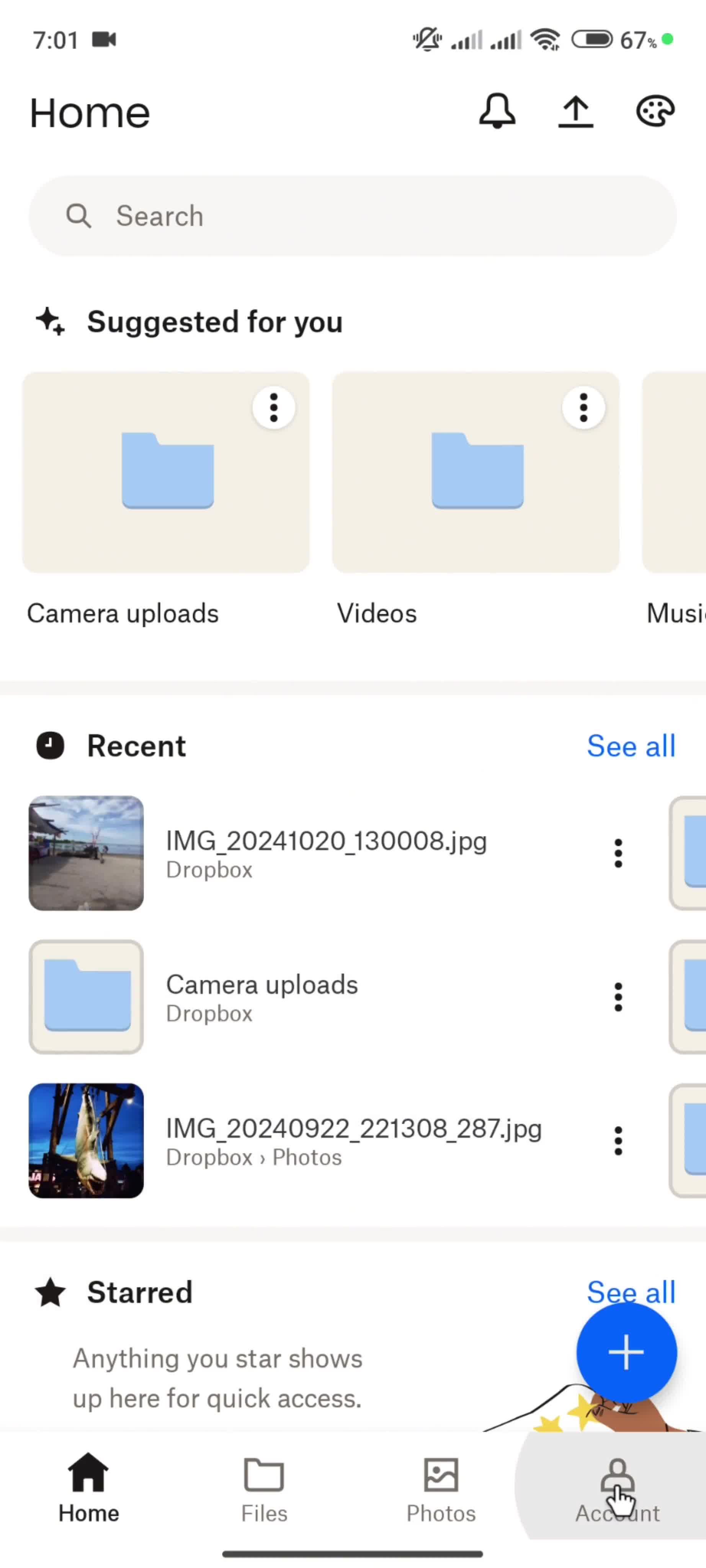 Logging out screenshot