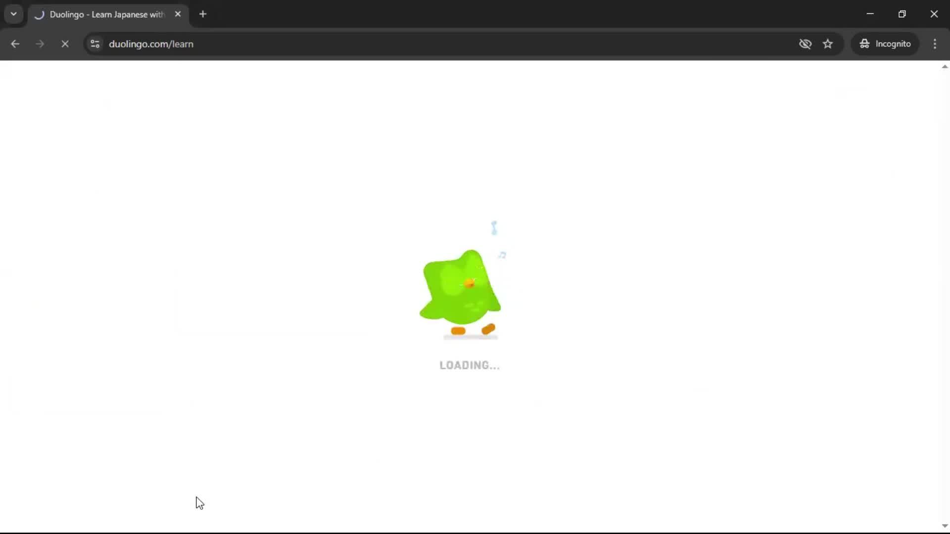 Logging out screenshot