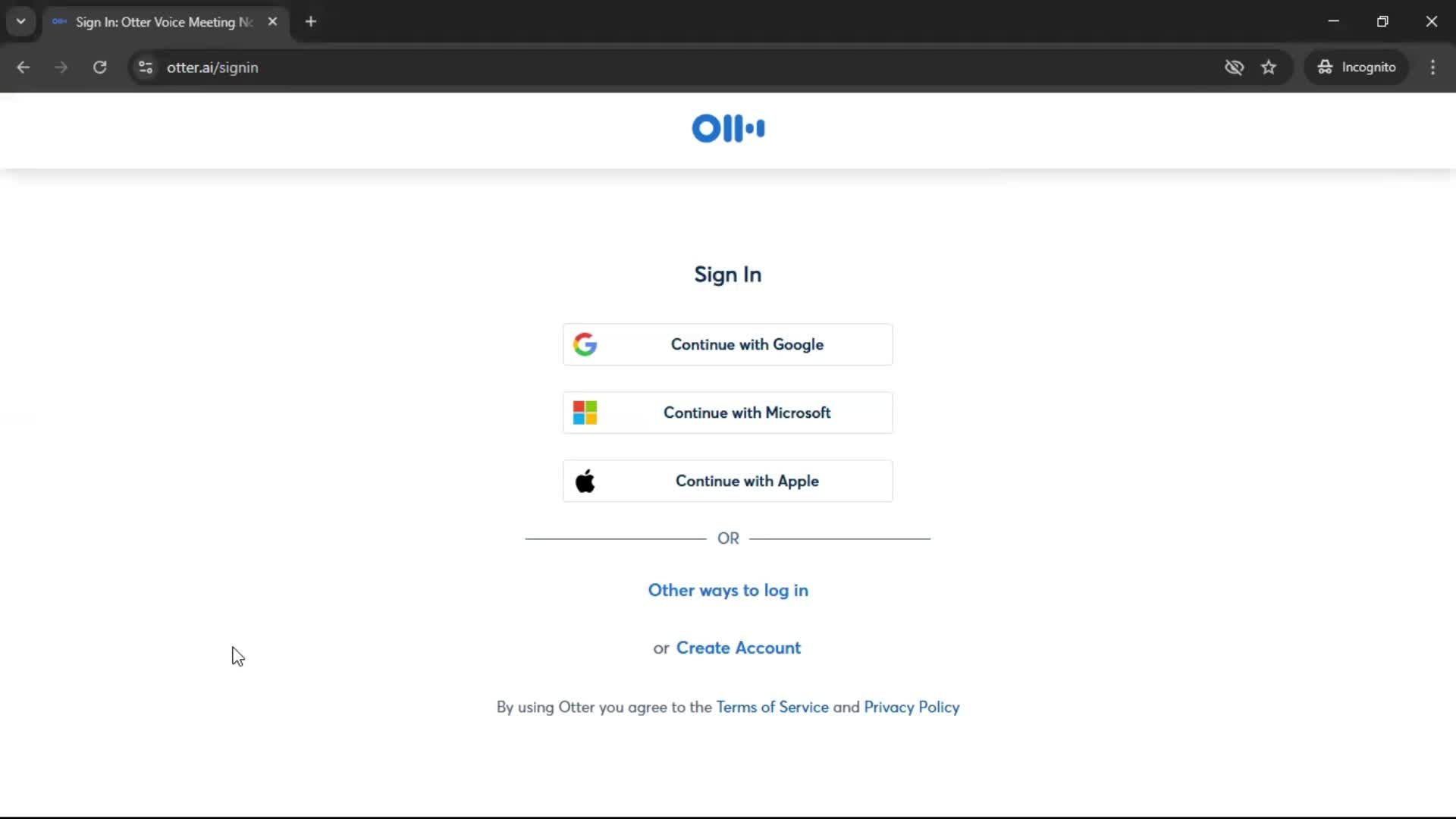 Logging out screenshot