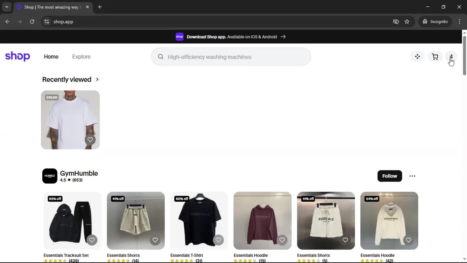 Logging out screenshot
