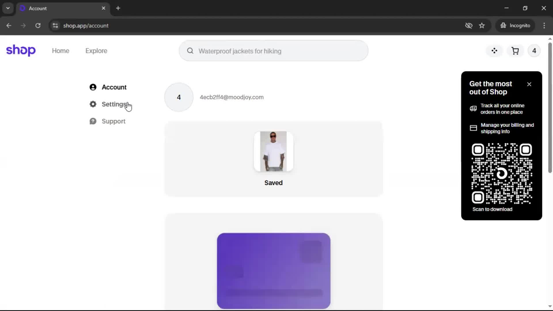 Logging out screenshot