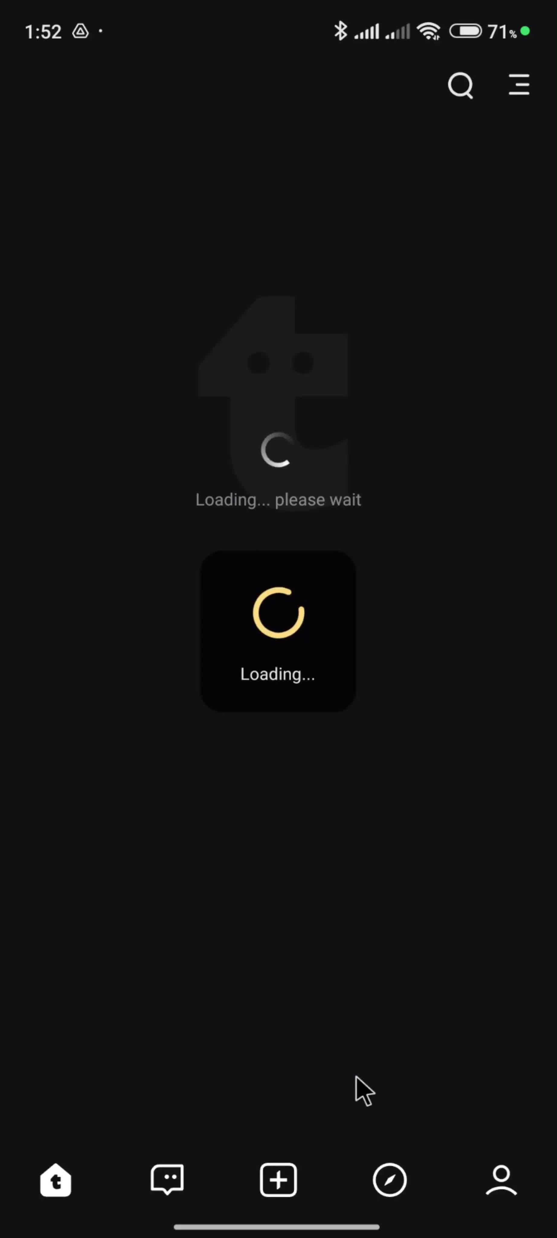 Logging out screenshot