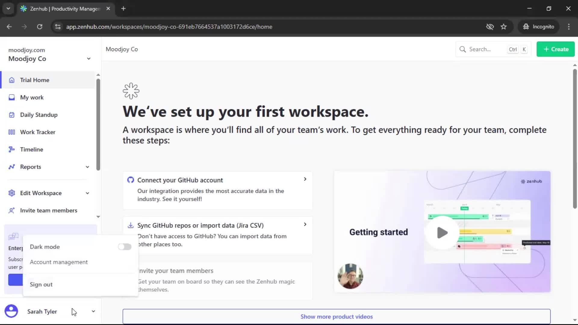 Logging out screenshot