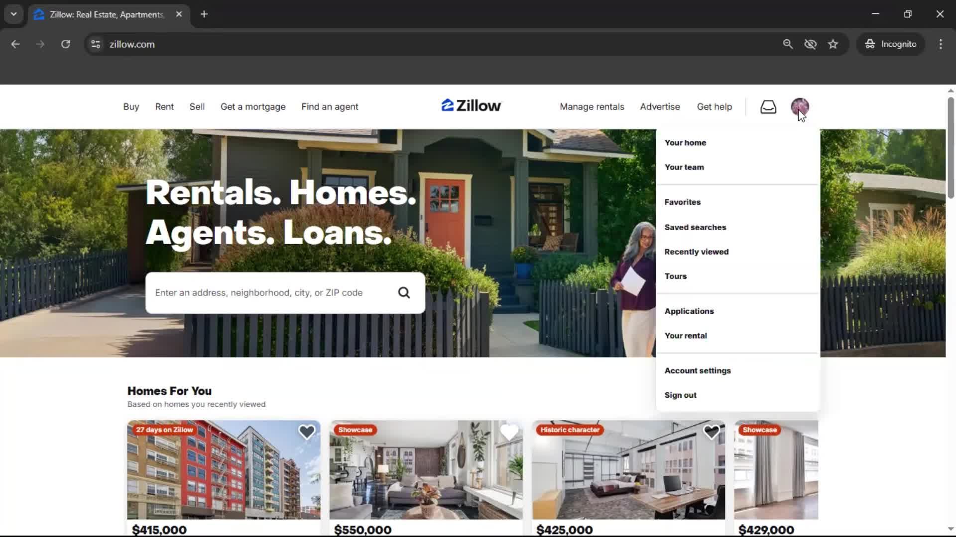 Logging out screenshot