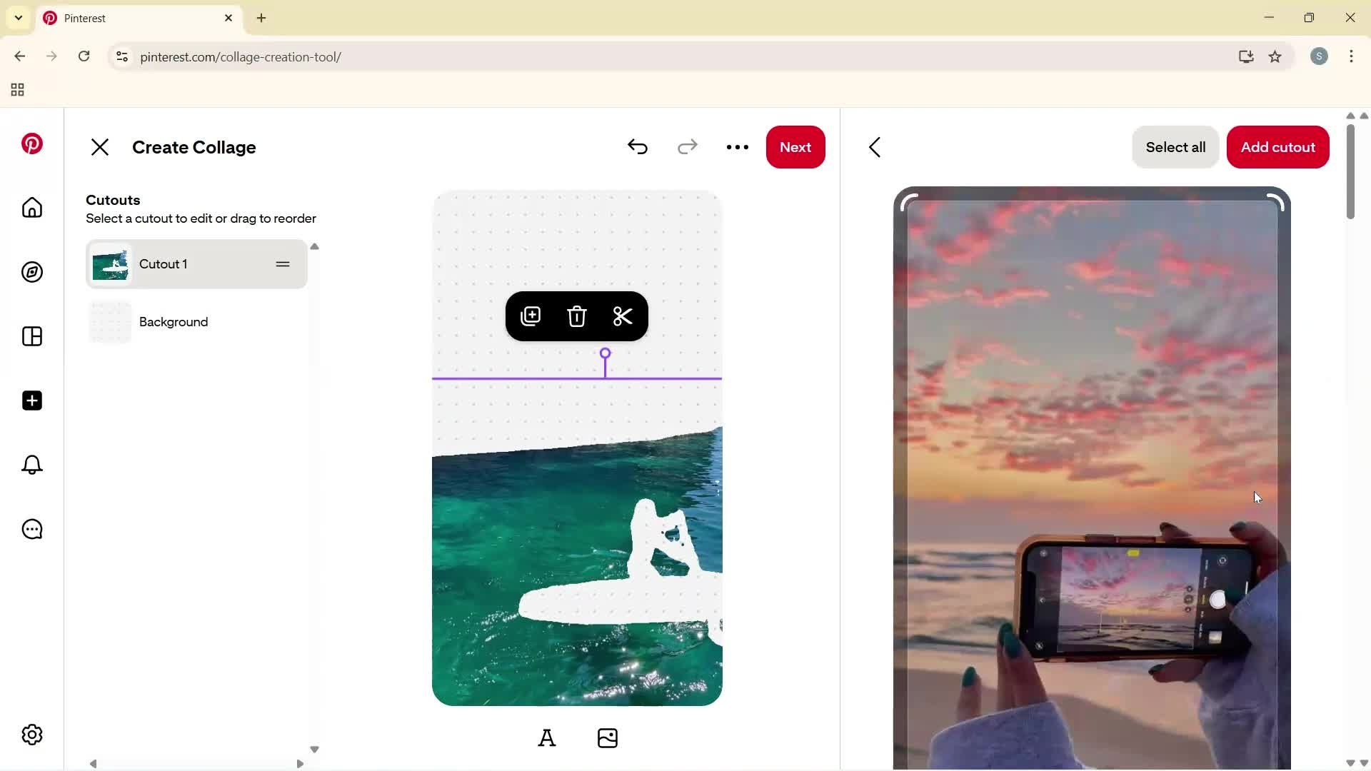 Creating a board screenshot