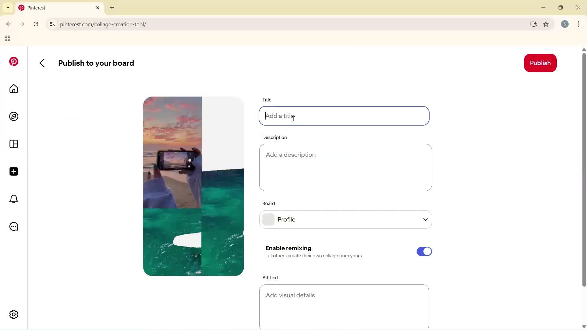Creating a board screenshot