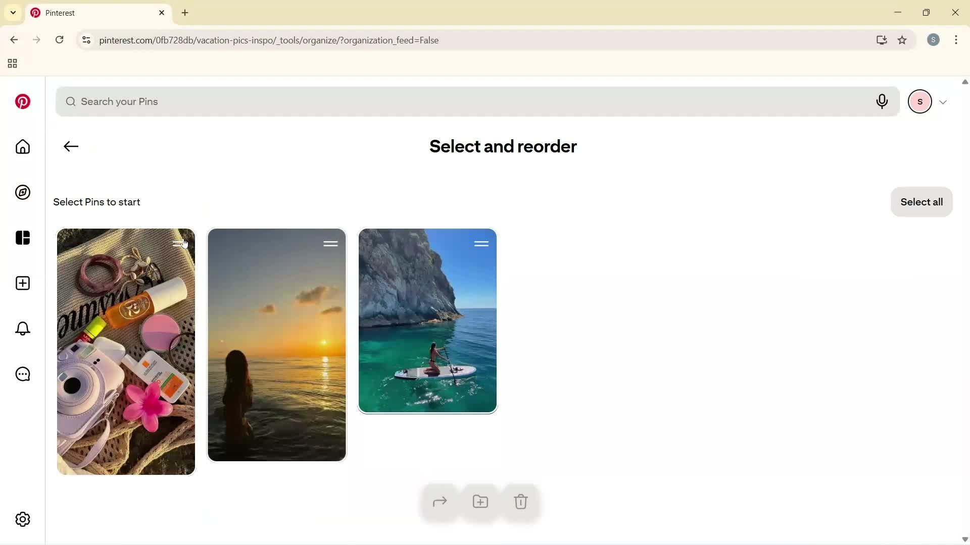 Creating a board screenshot