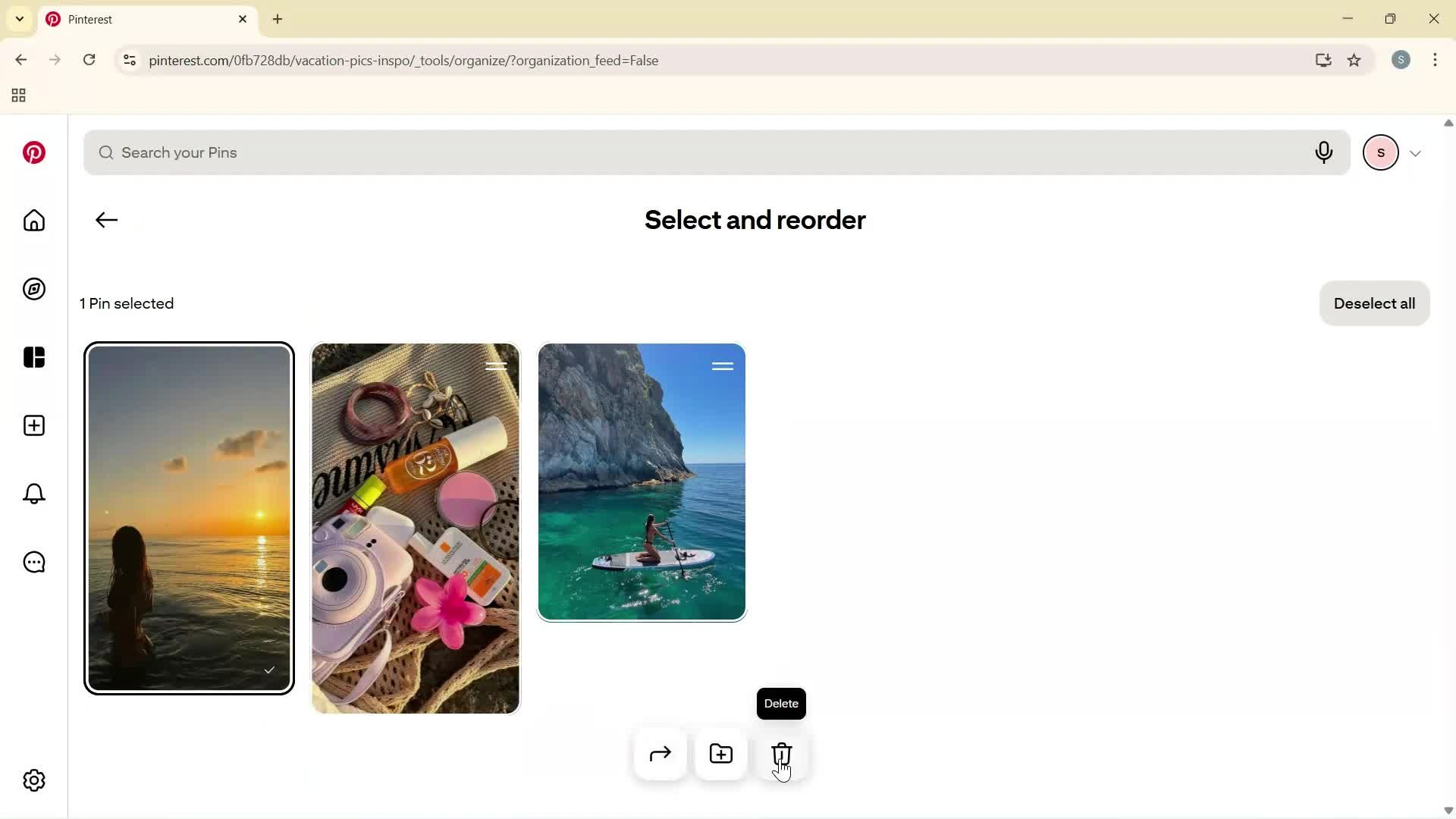 Creating a board screenshot