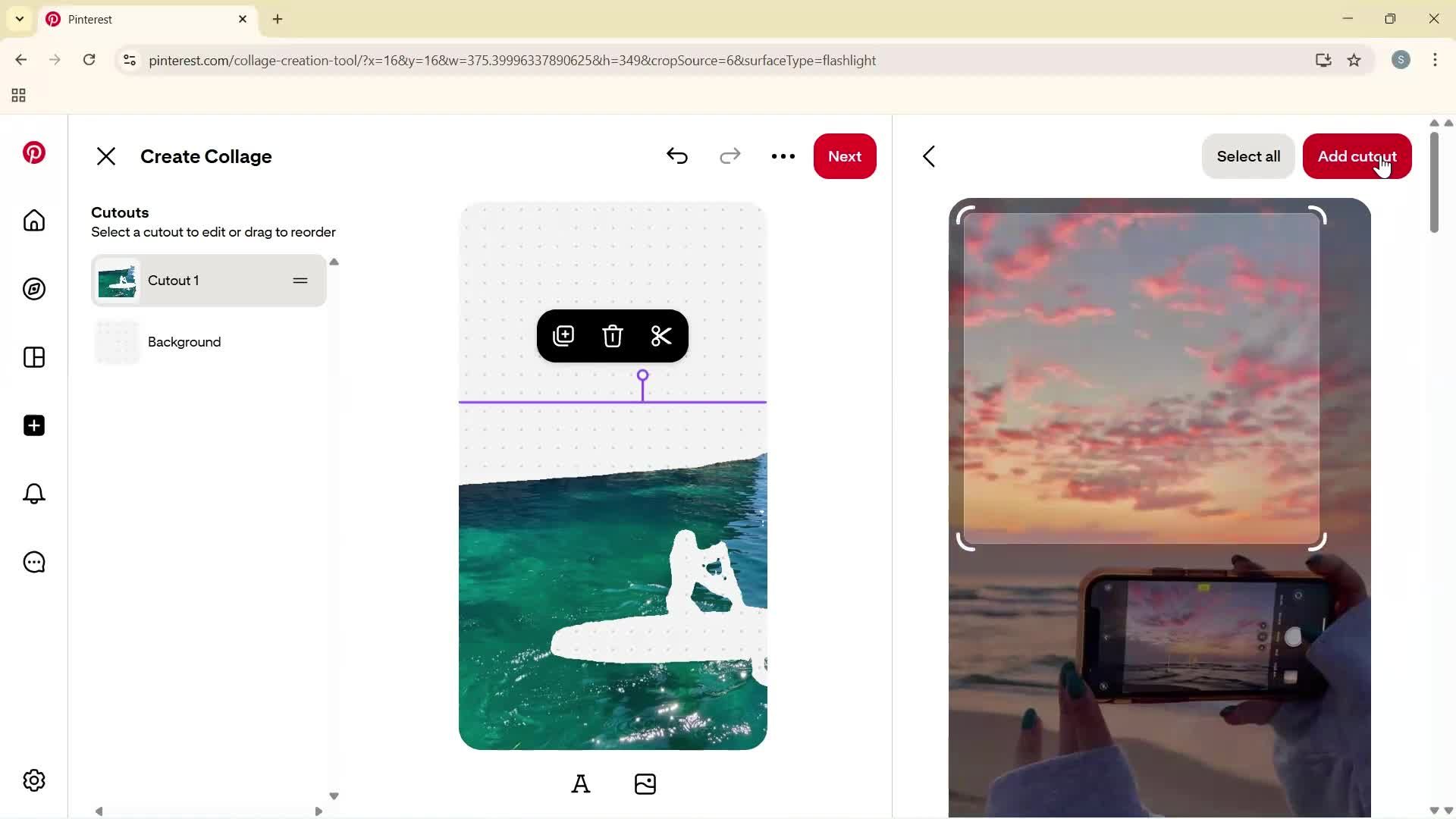 Creating a board screenshot
