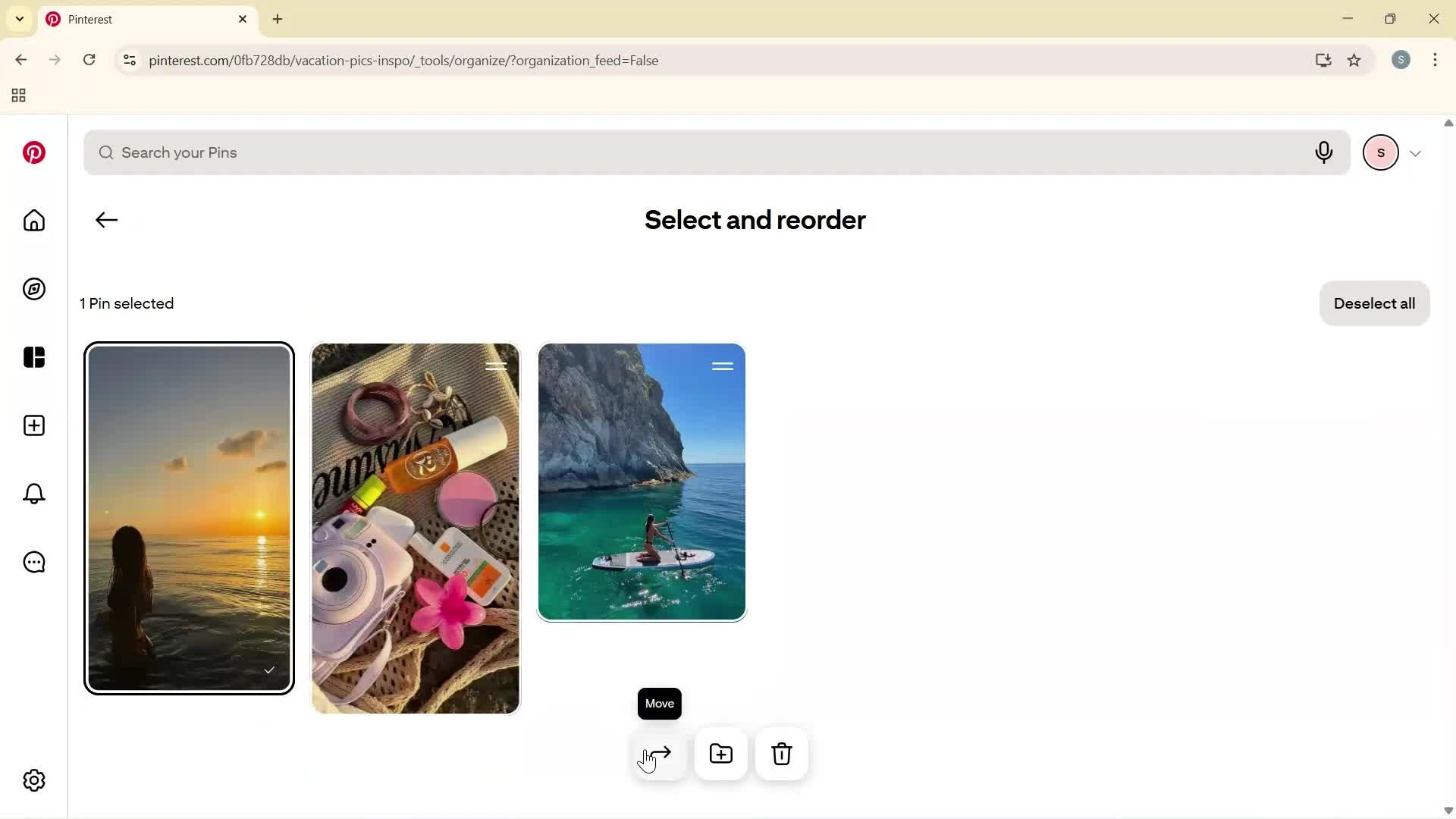 Creating a board screenshot