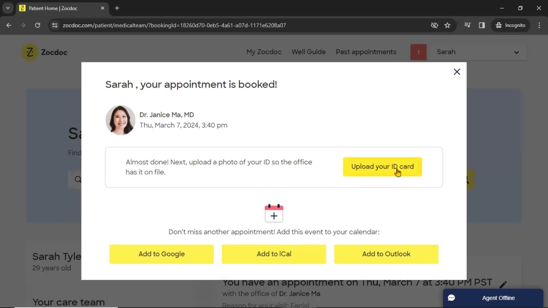 Booking an appointment on Zocdoc video thumbnail