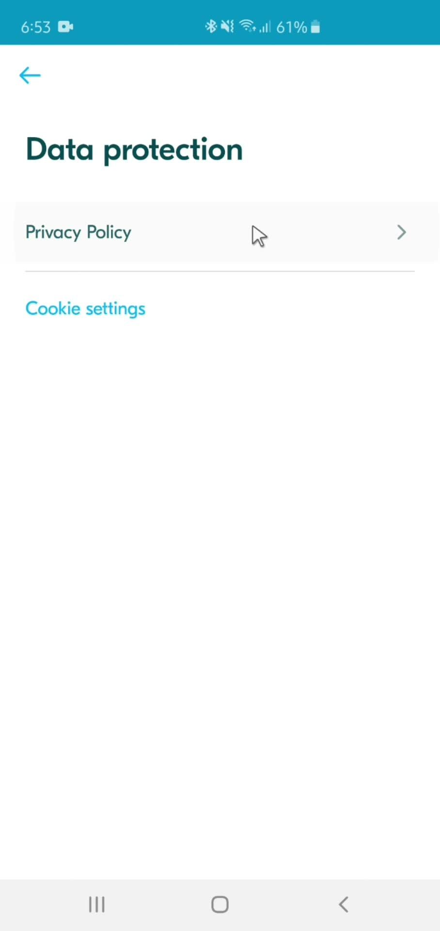 Settings screenshot