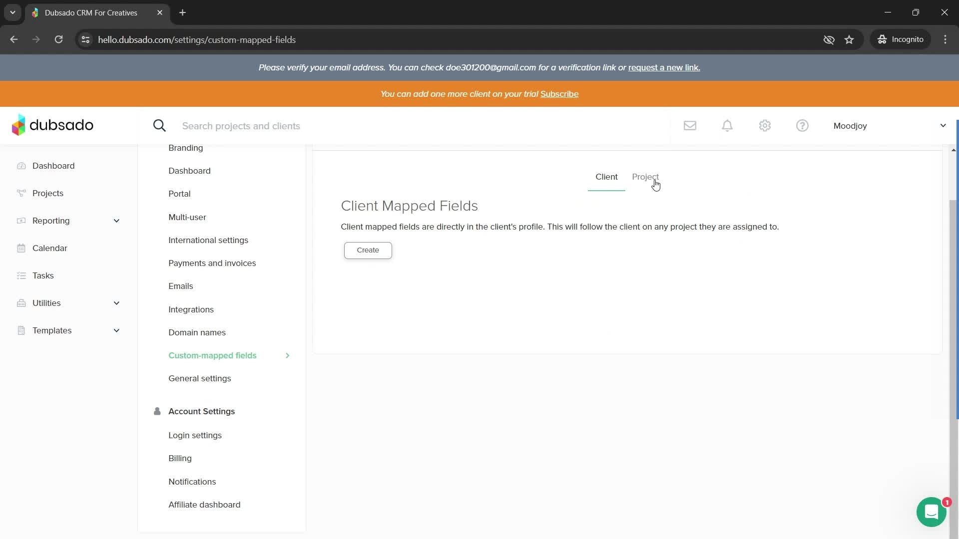 Settings screenshot