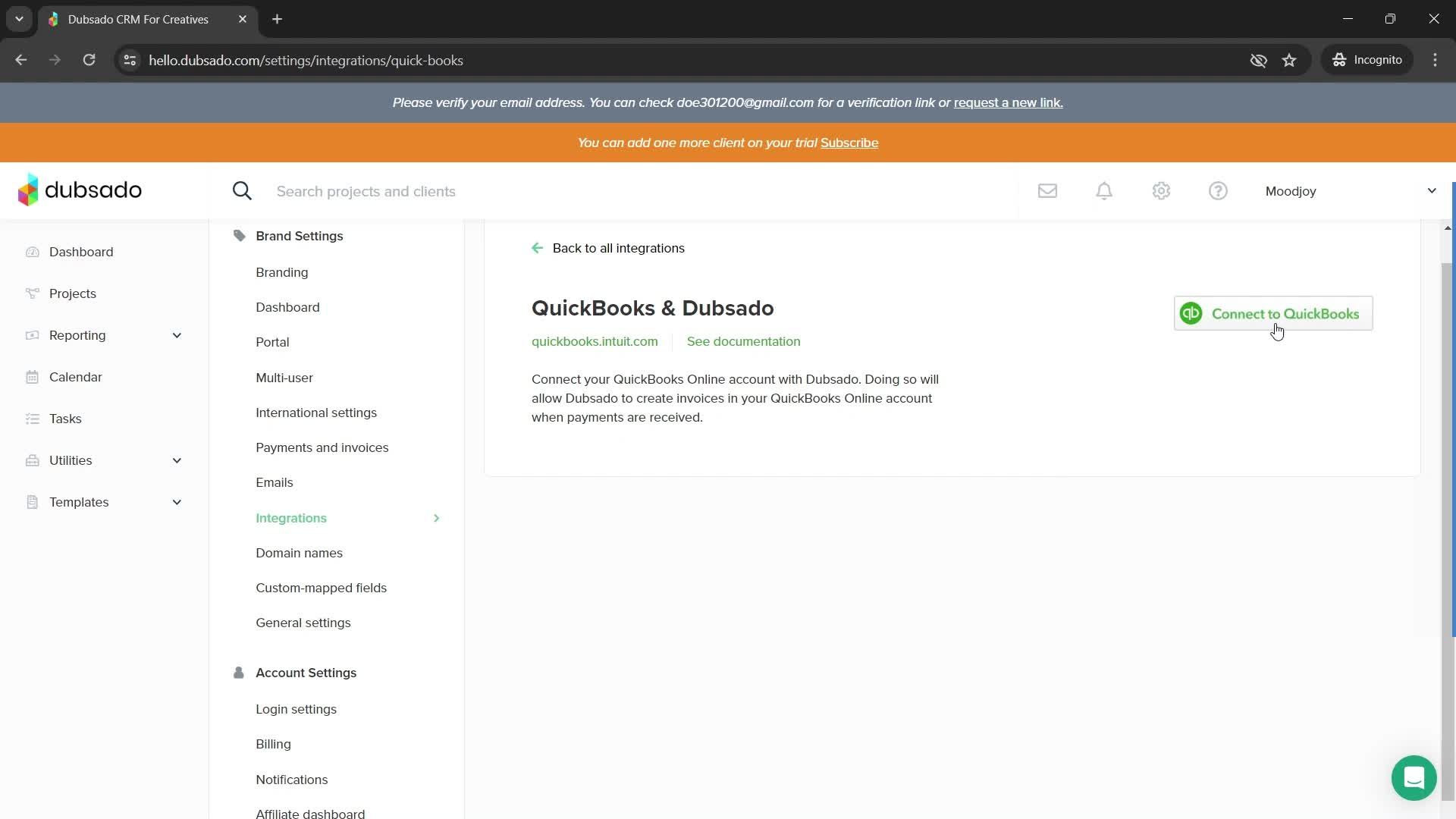 Settings screenshot