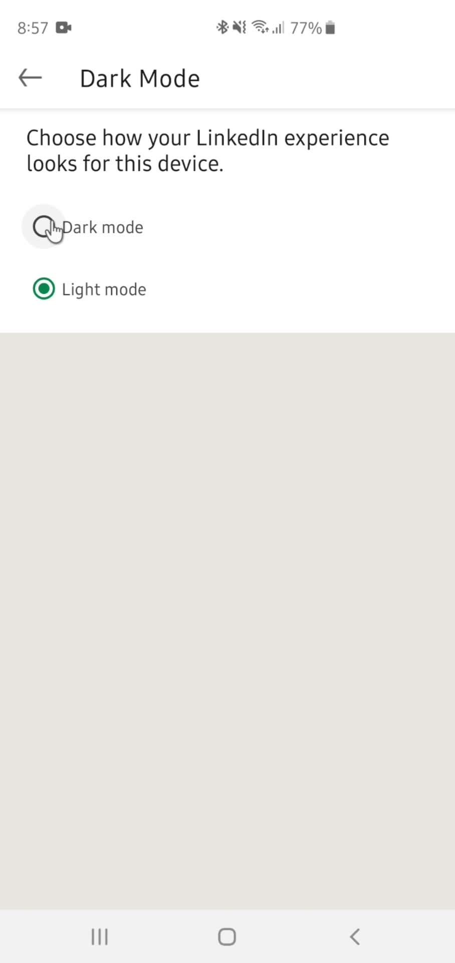 Settings screenshot