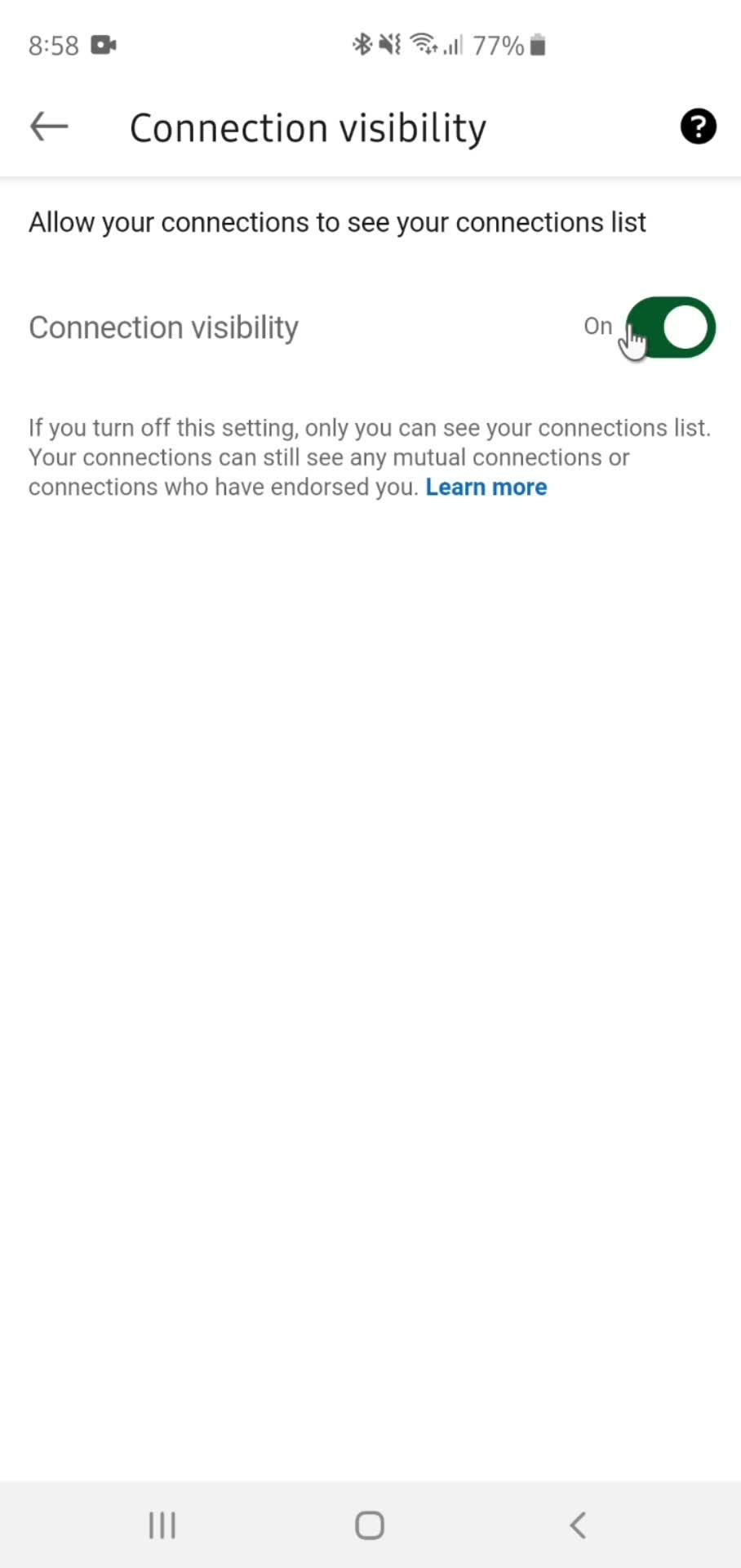 Settings screenshot