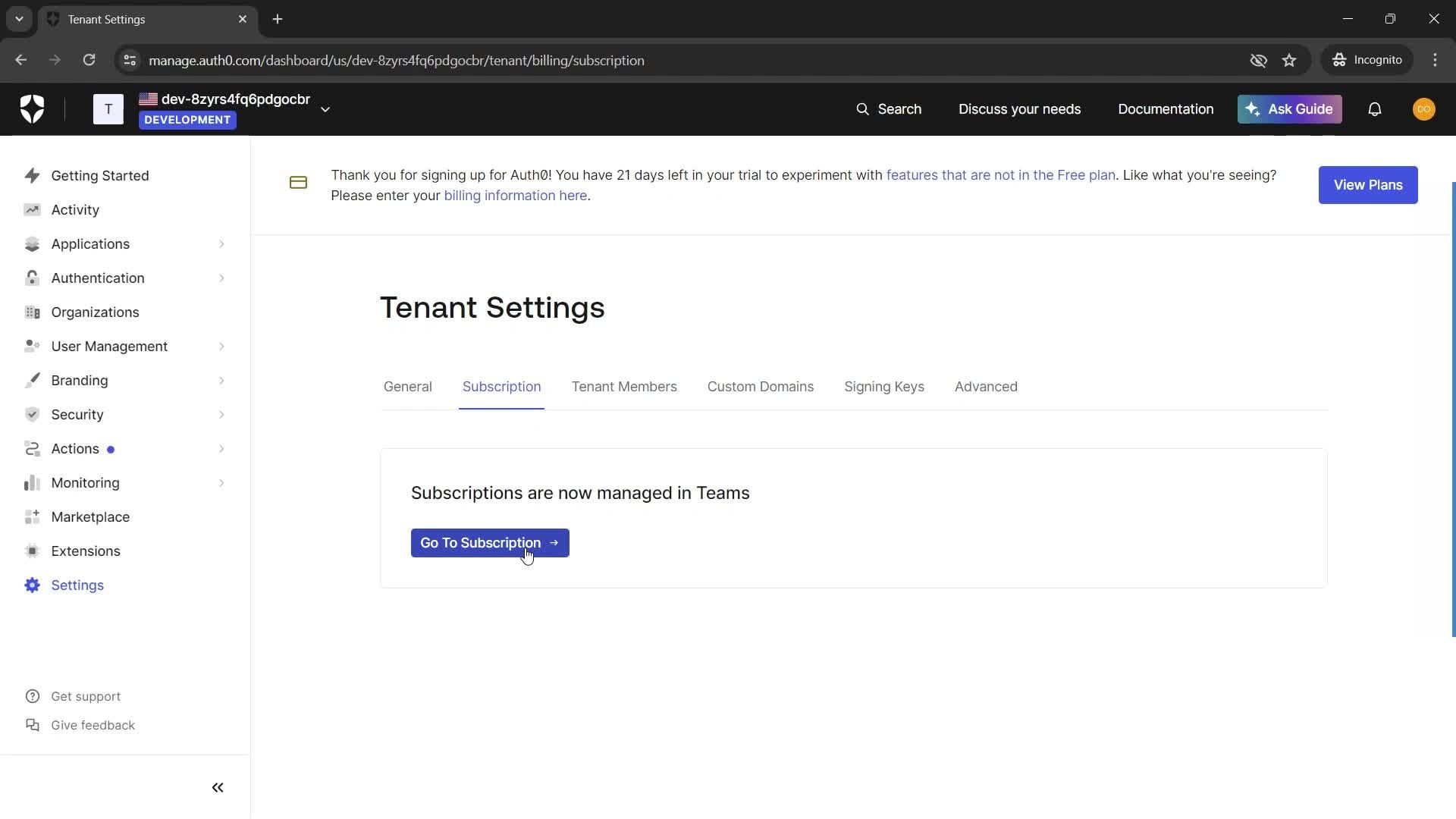 Settings screenshot