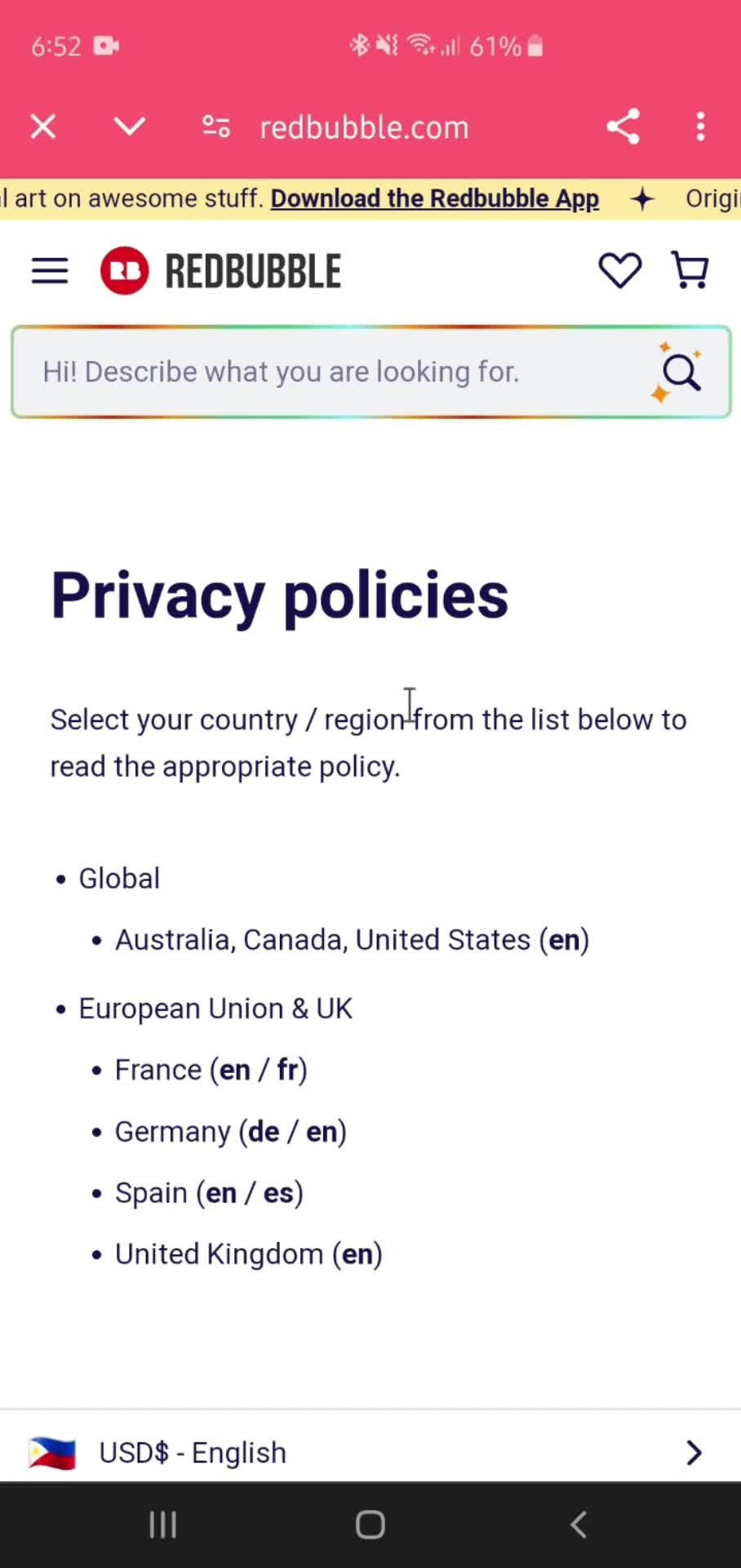 Settings screenshot