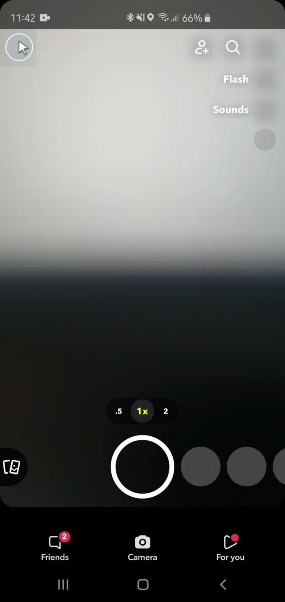 Settings on Snapchat video thumbnail