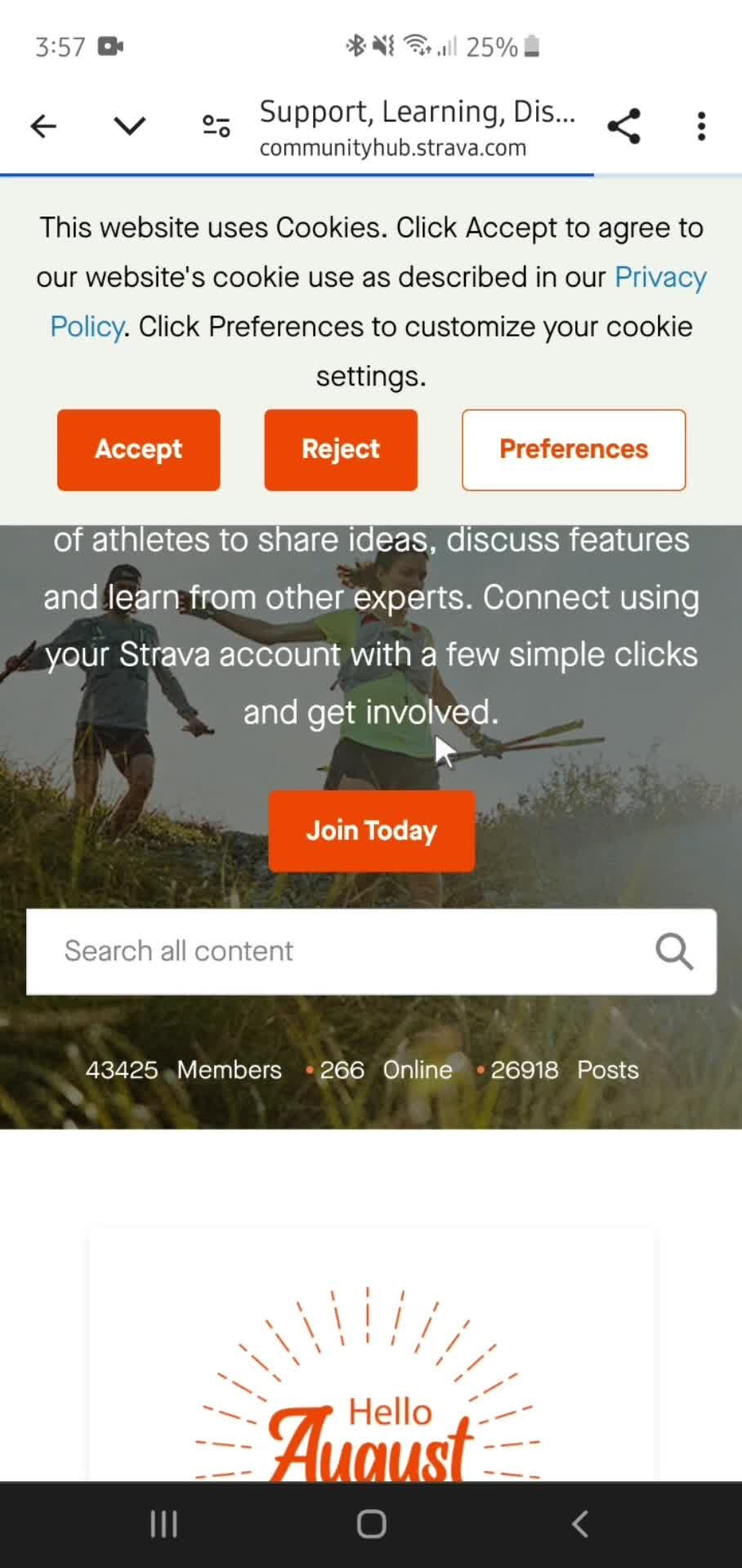 Settings on Strava video thumbnail