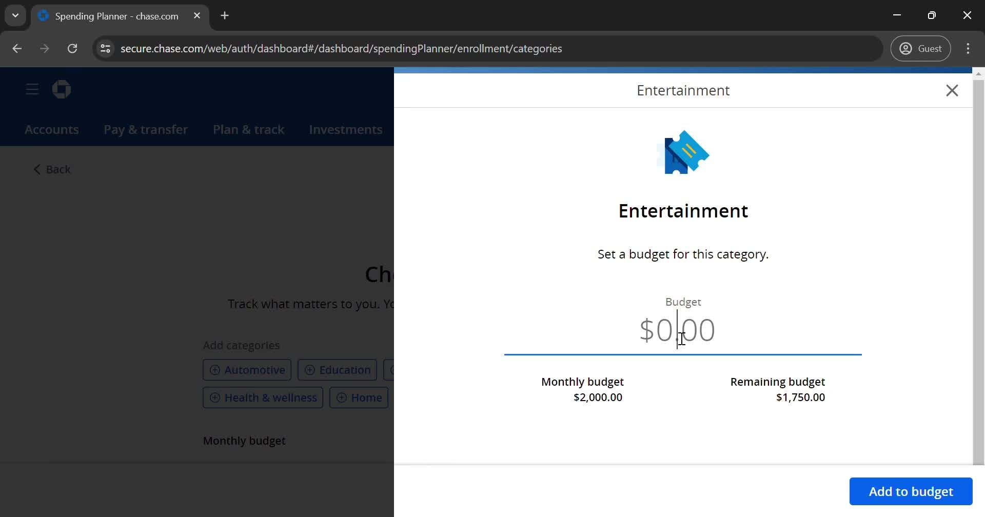 Spendings on Chase video thumbnail