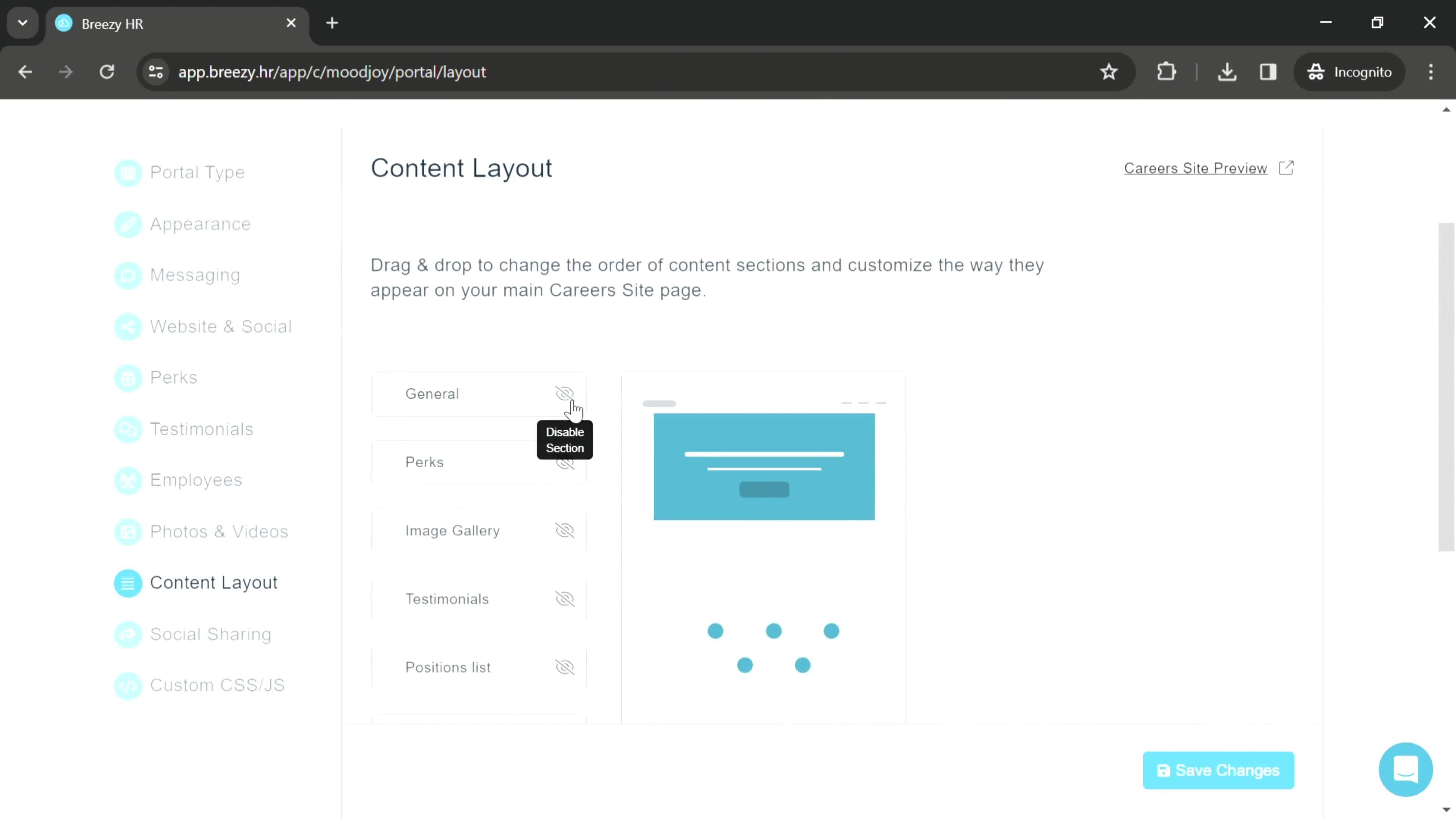 Careers site settings on Breezy HR video thumbnail