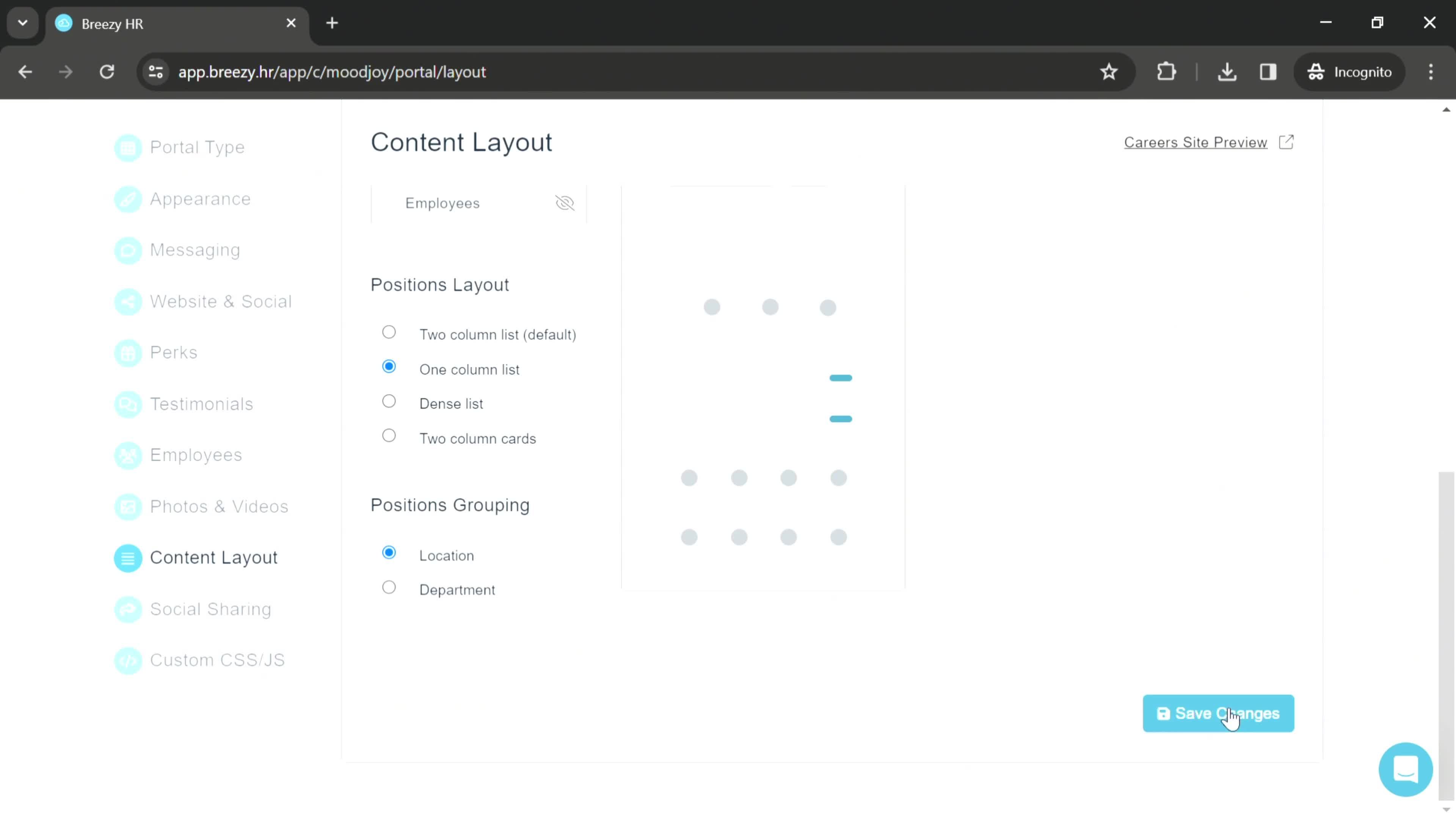 Careers site settings on Breezy HR video thumbnail
