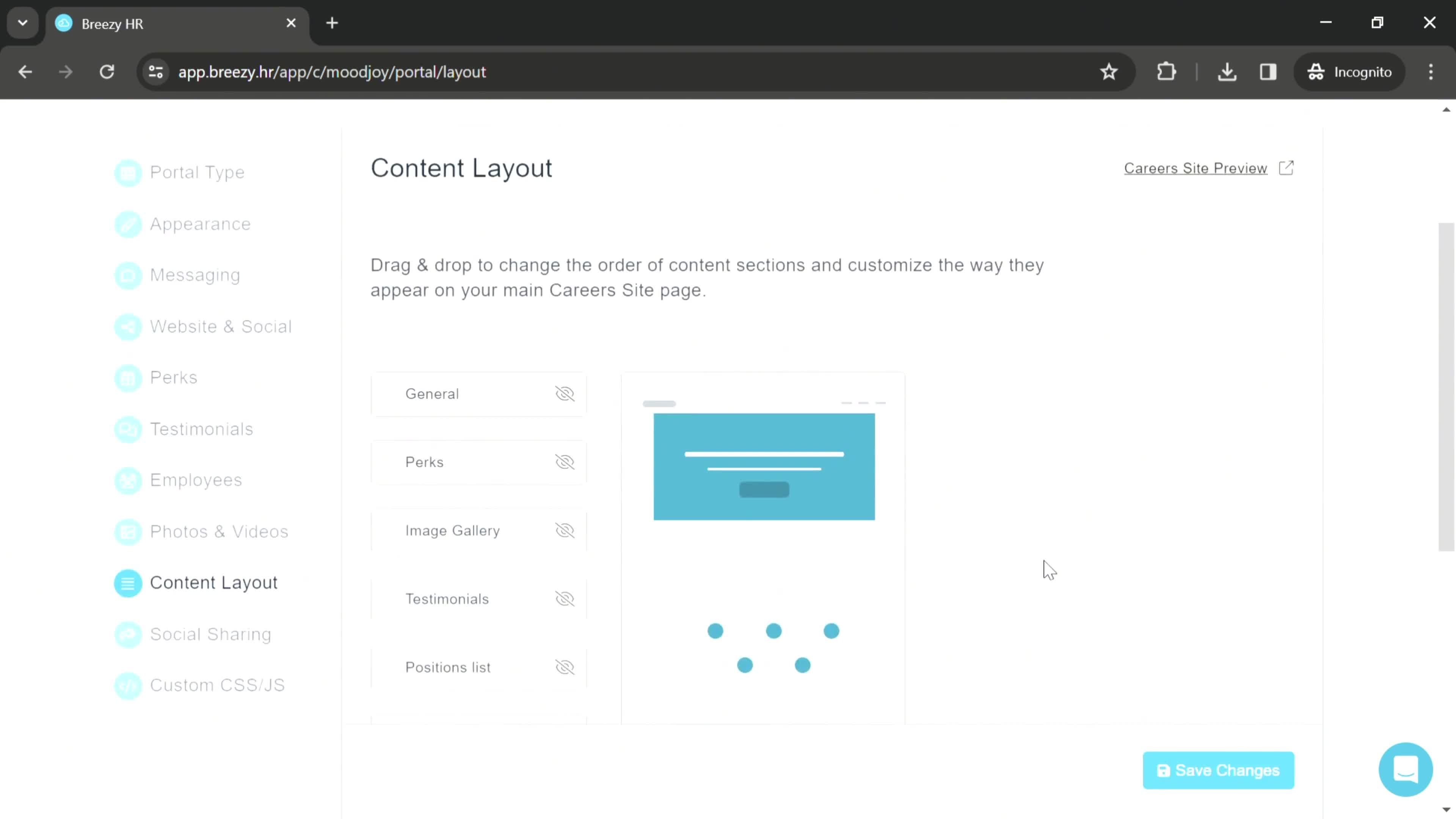 Careers site settings on Breezy HR video thumbnail