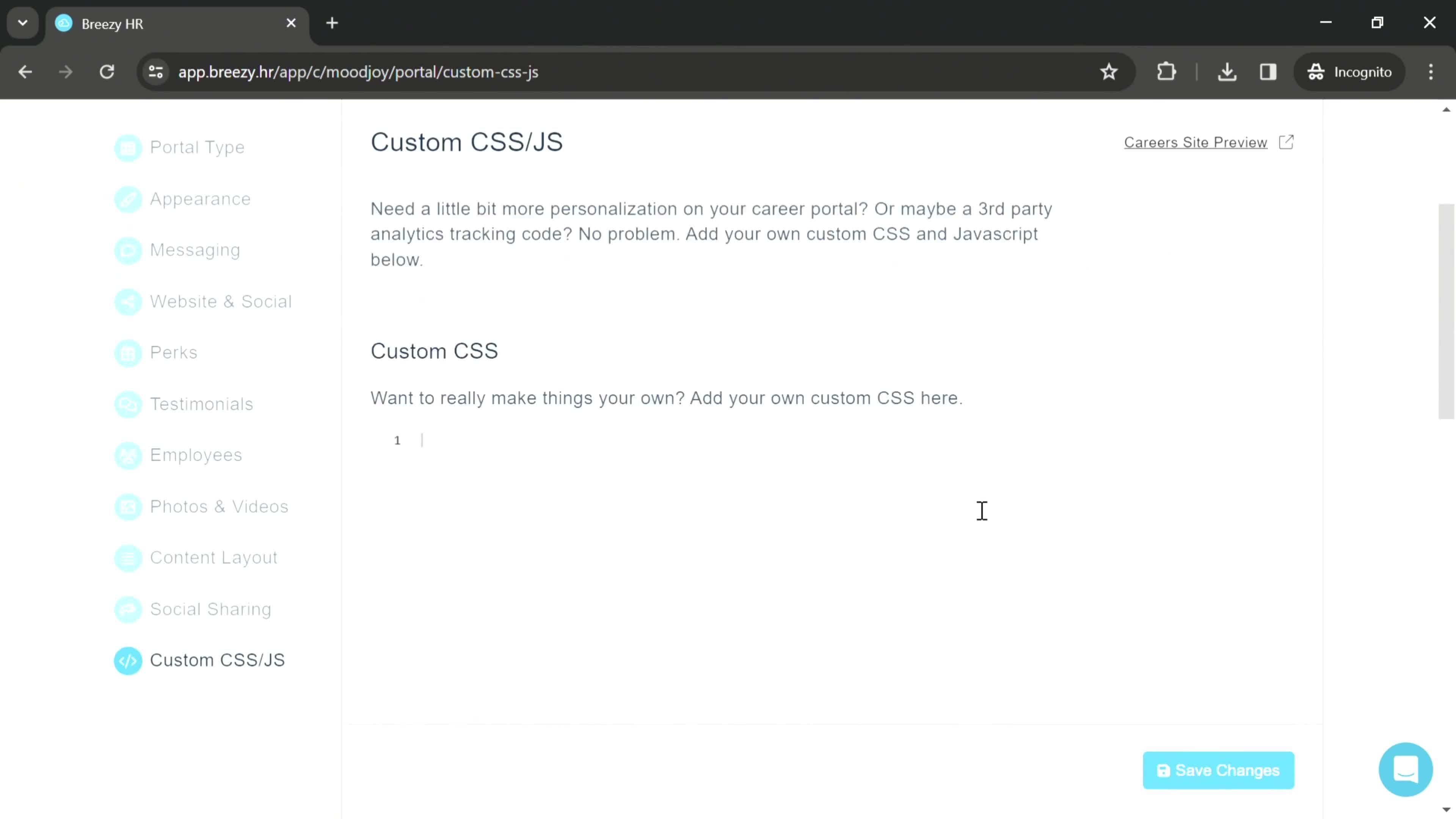 Careers site settings on Breezy HR video thumbnail