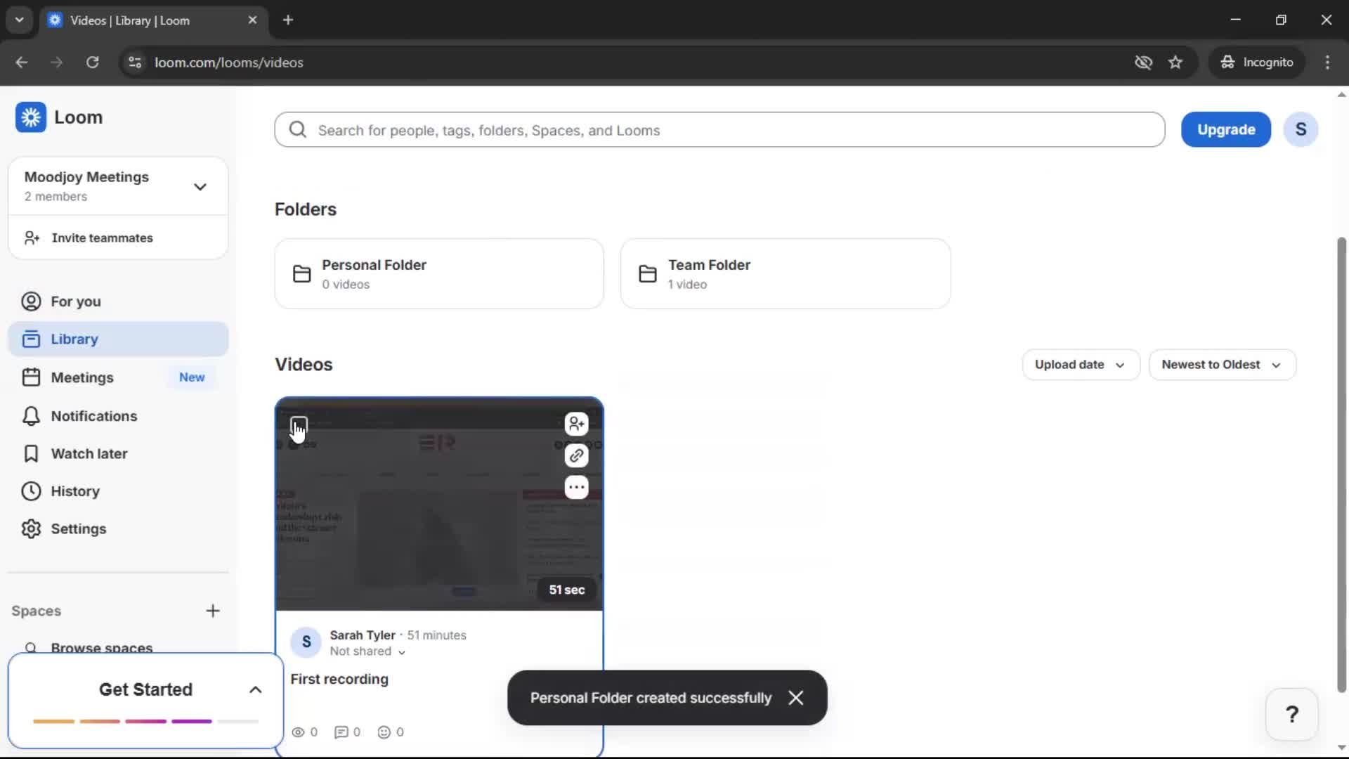 Managing files screenshot