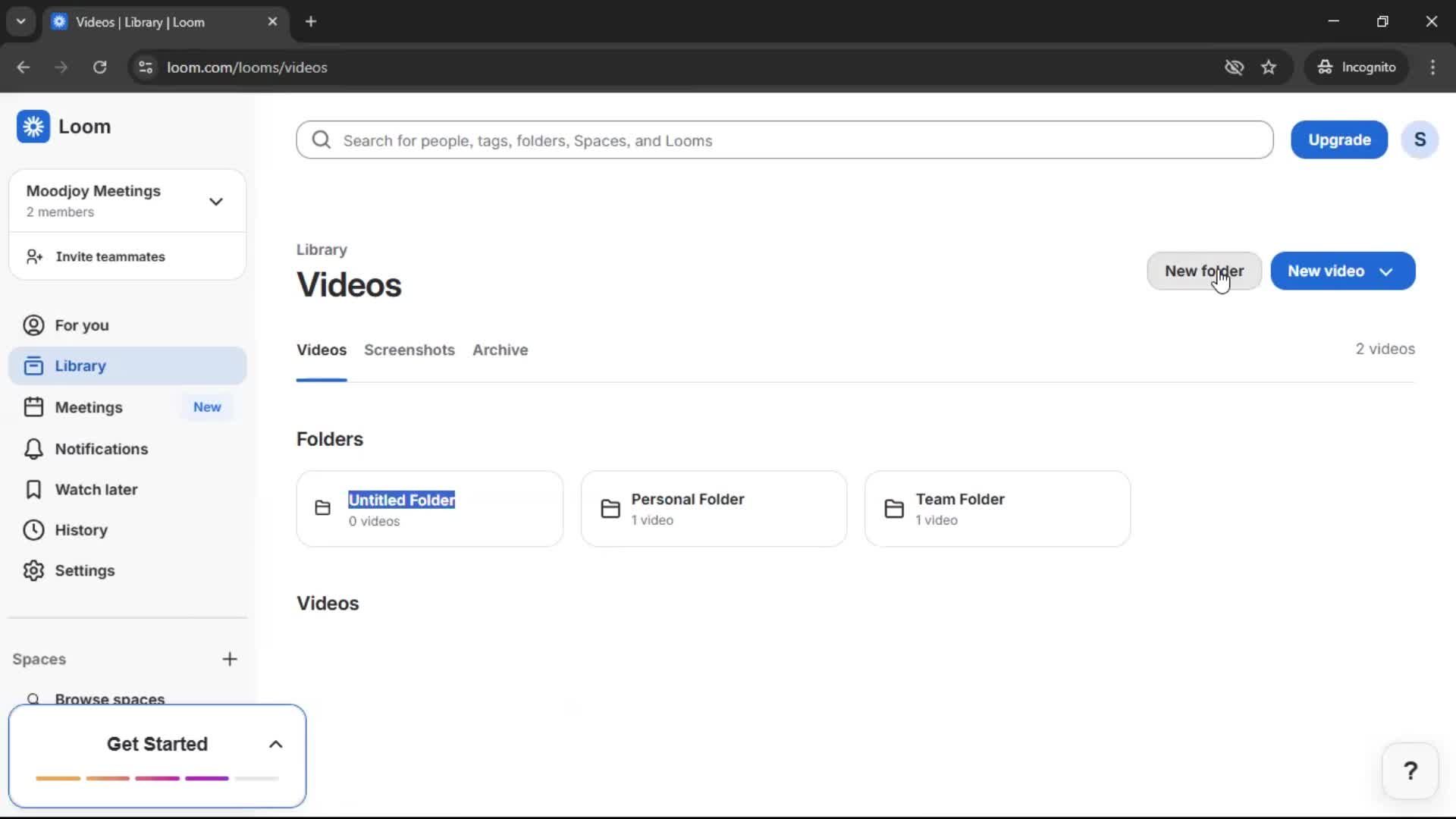 Managing files screenshot
