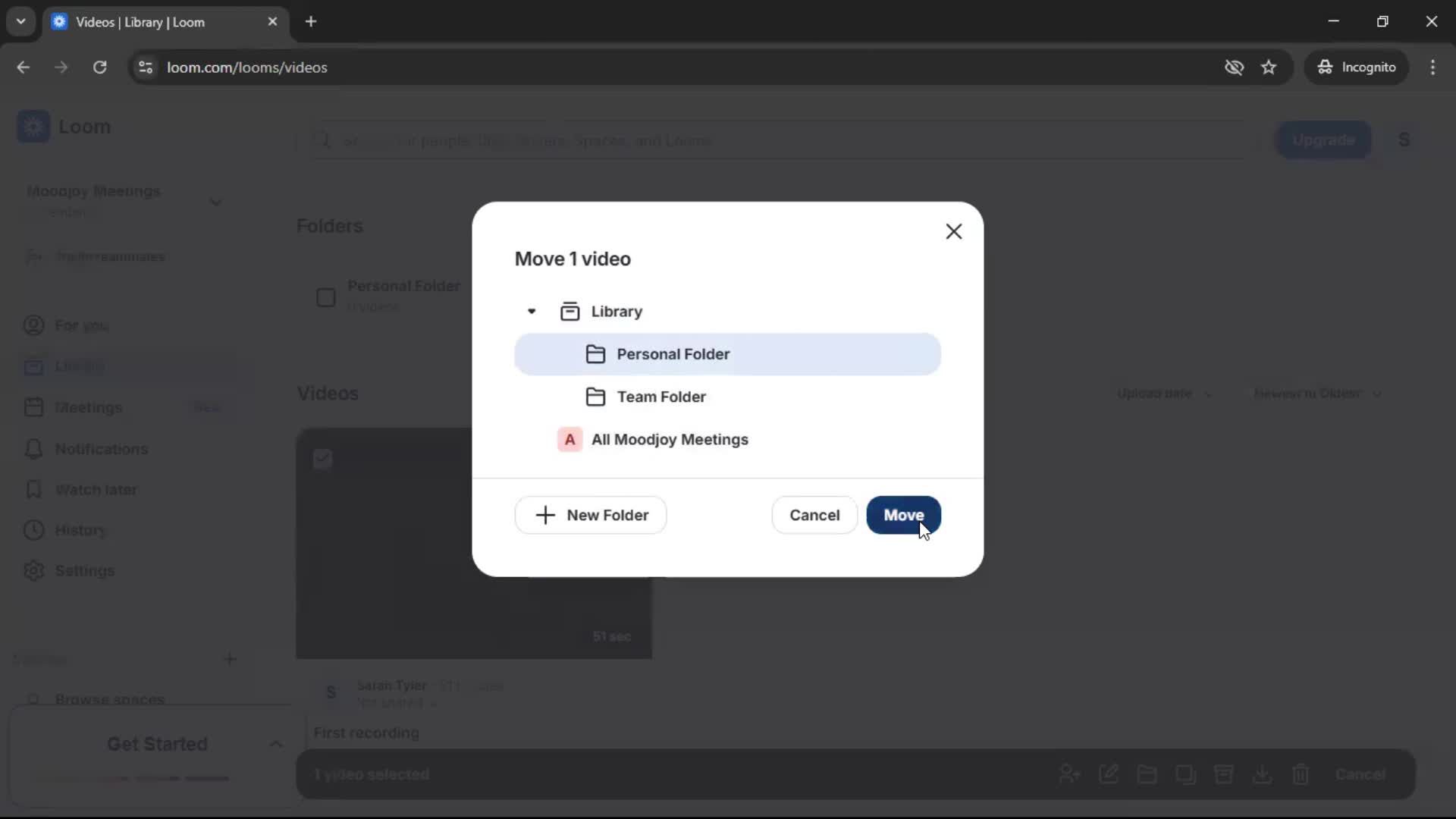 Managing files screenshot