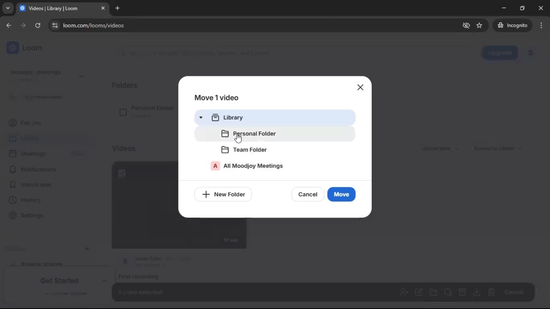 Managing files screenshot