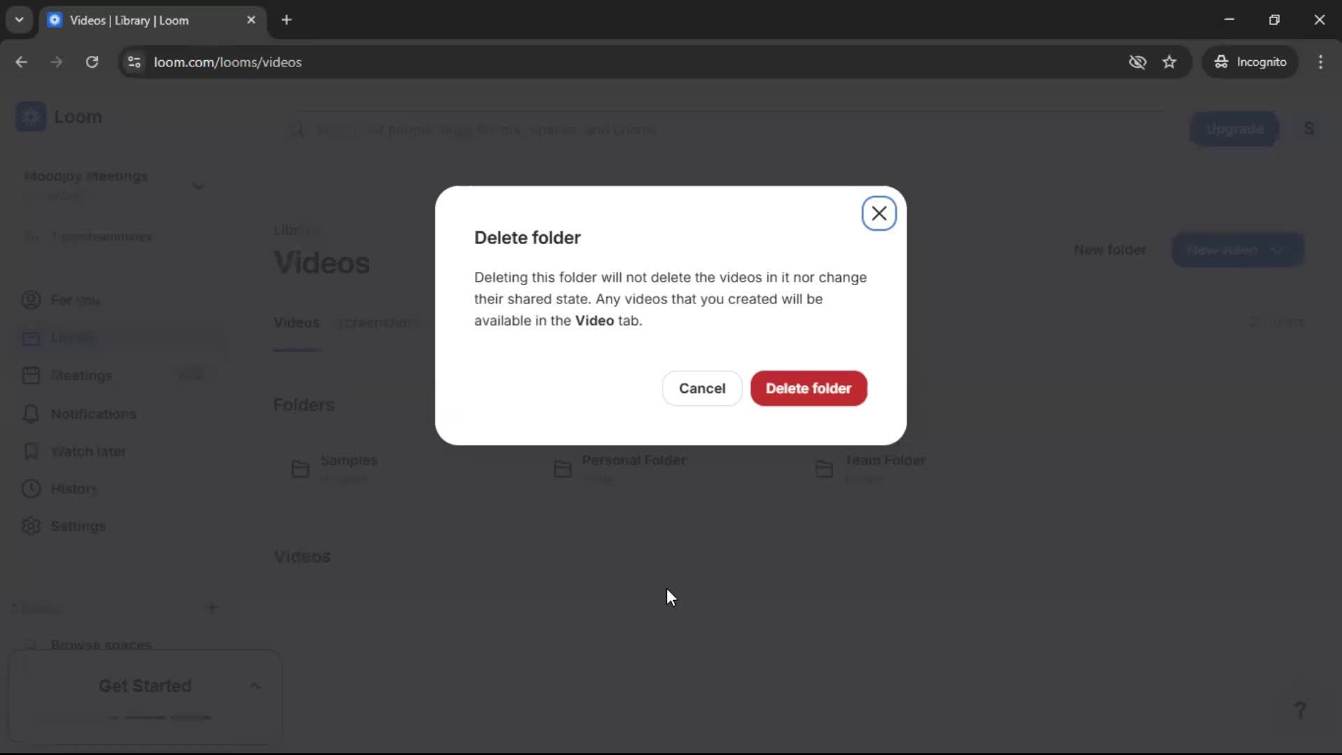 Managing files screenshot
