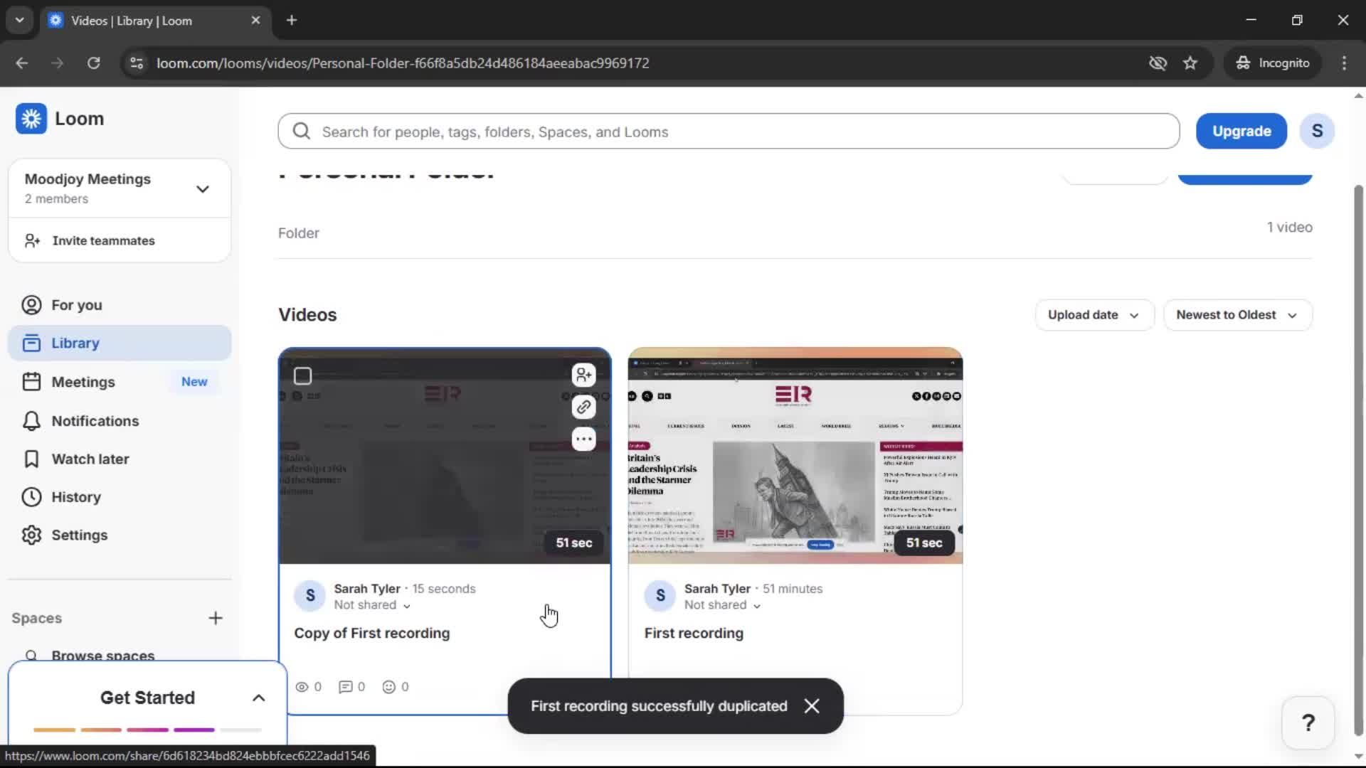 Managing files screenshot